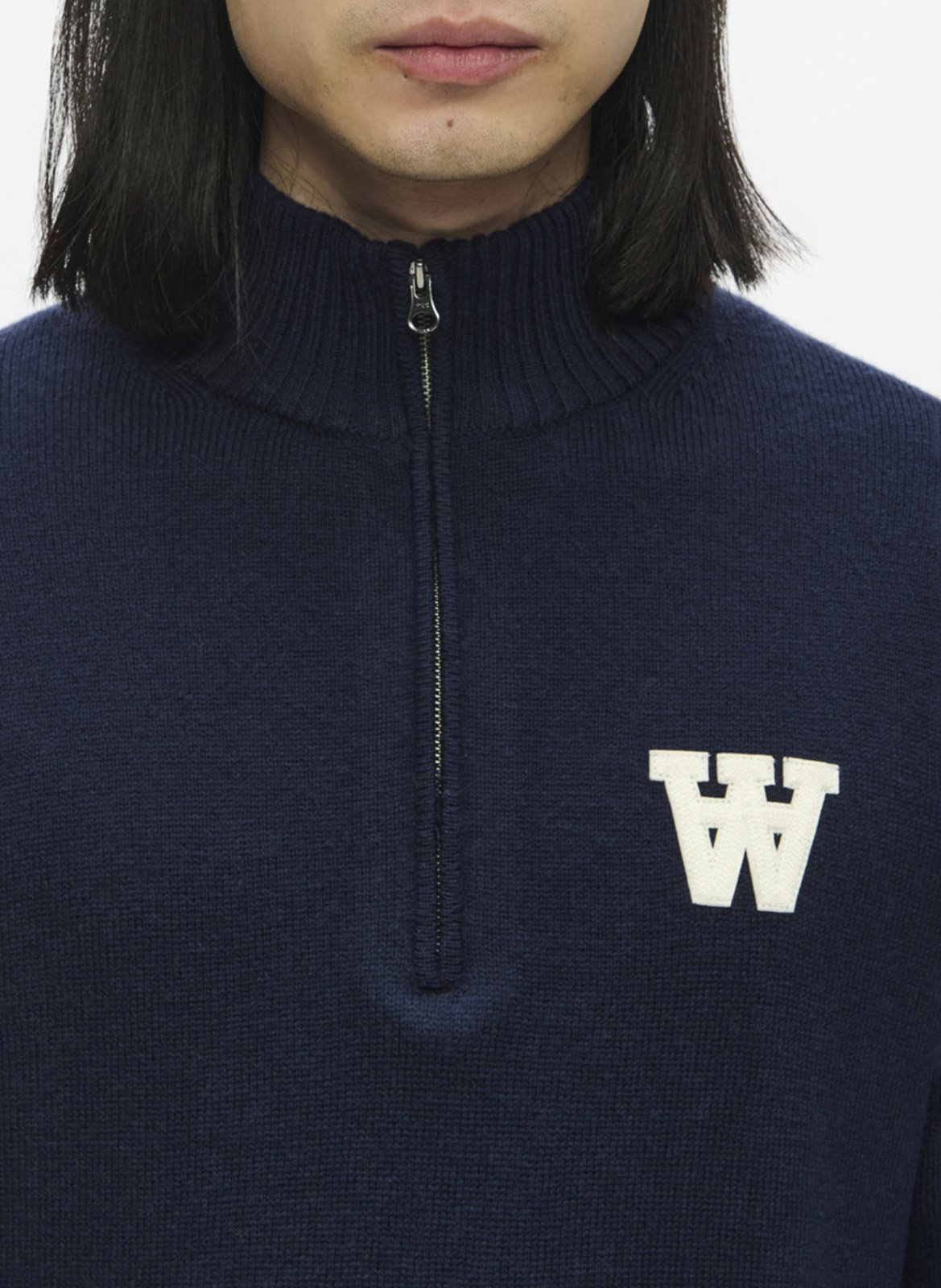 Pull droit en laine WOOD WOOD Bleu
