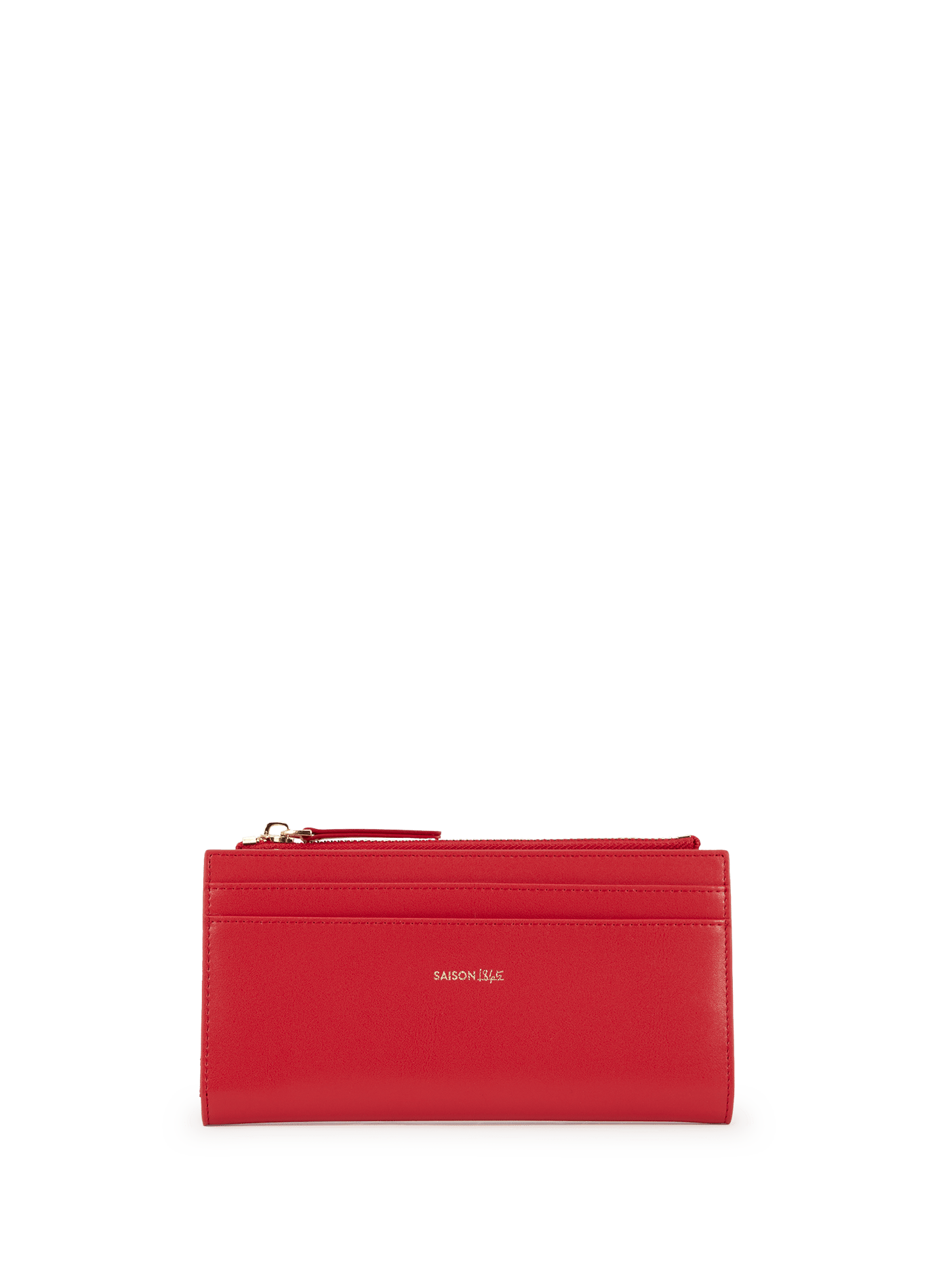 Long cowhide leather wallet SAISON 1865 Red