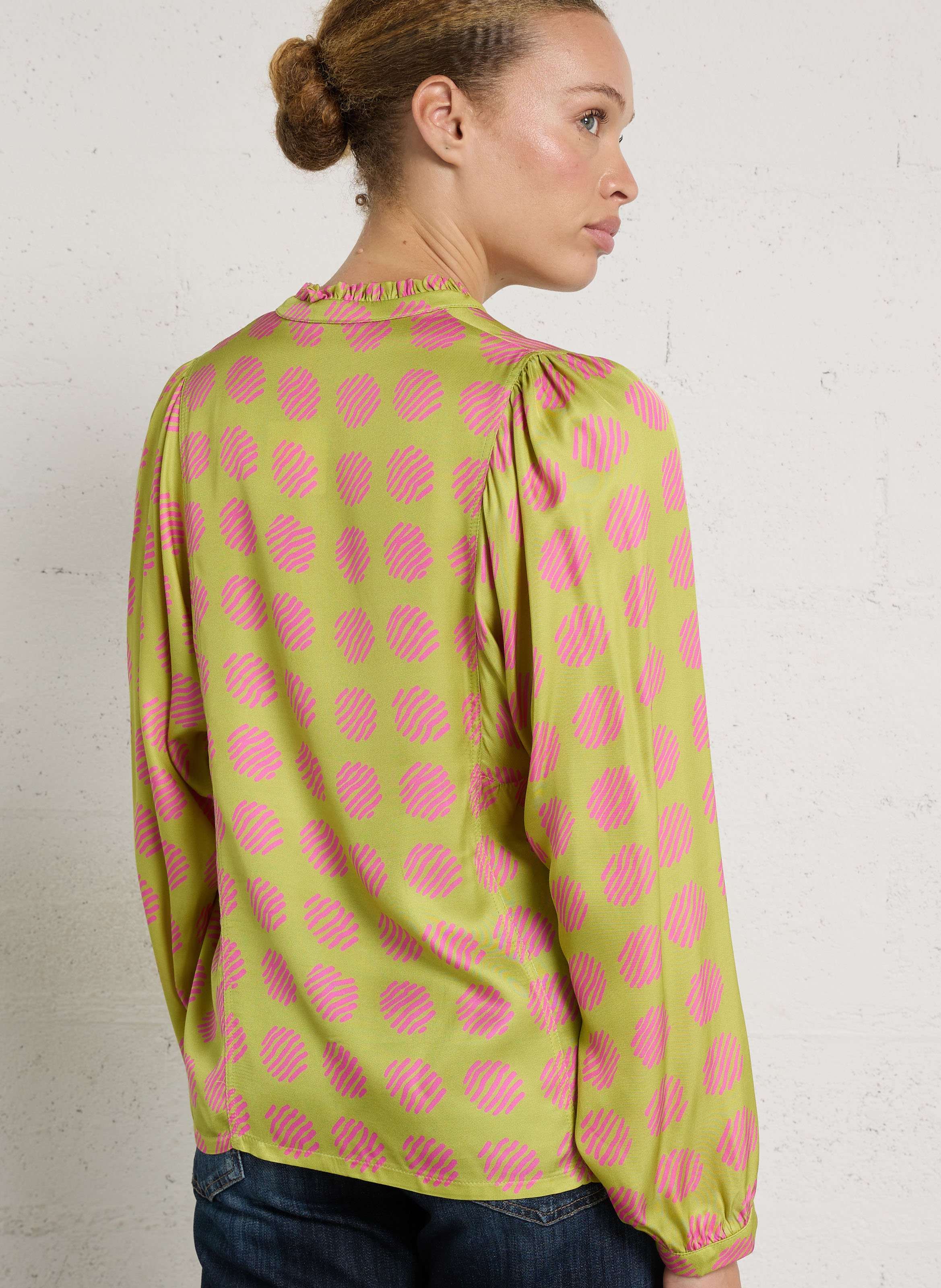 Bluse mit Rundhalsausschnitt DR BLOOM Golden