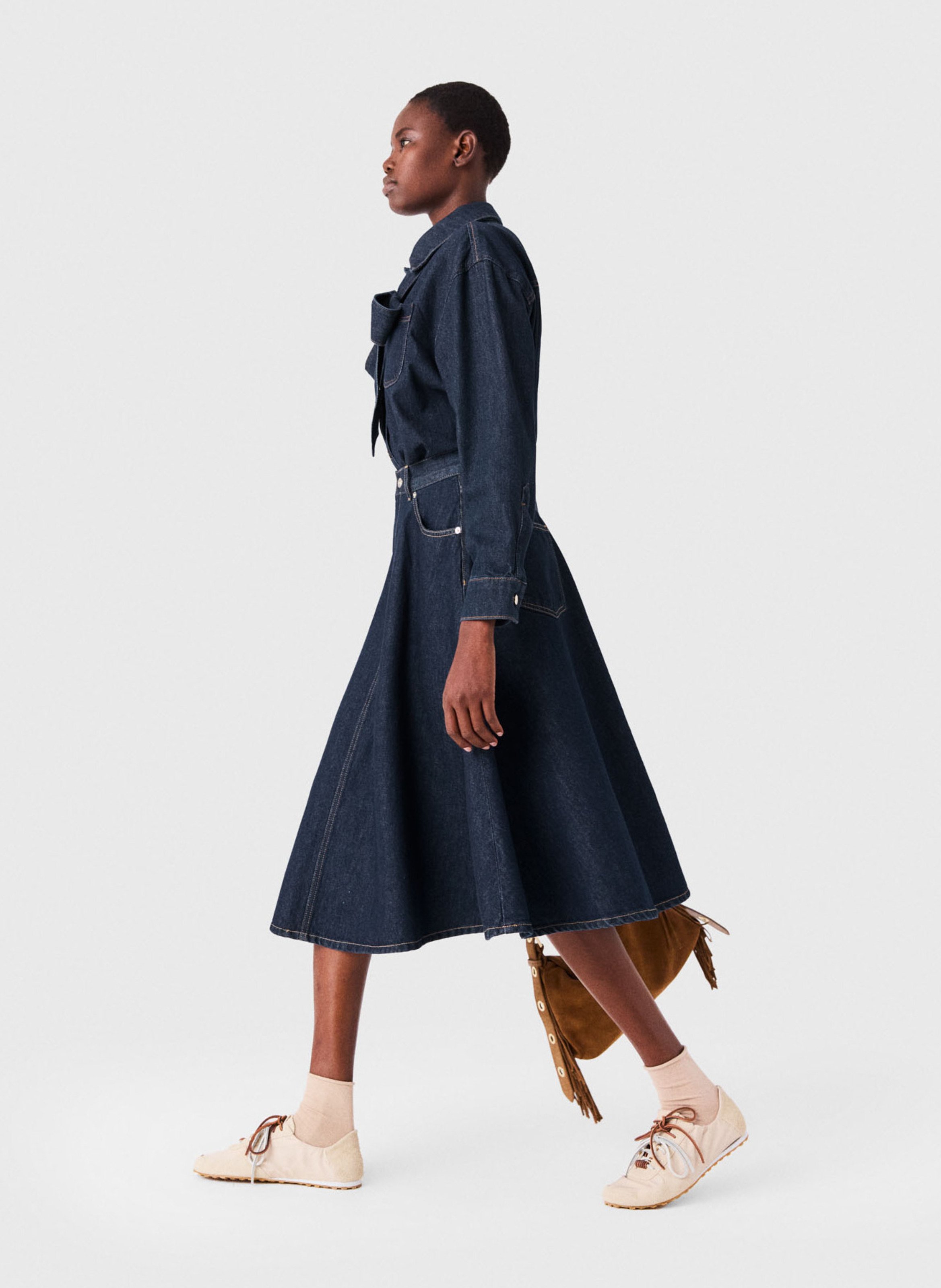 Bridget denim shirt MAJE Blue