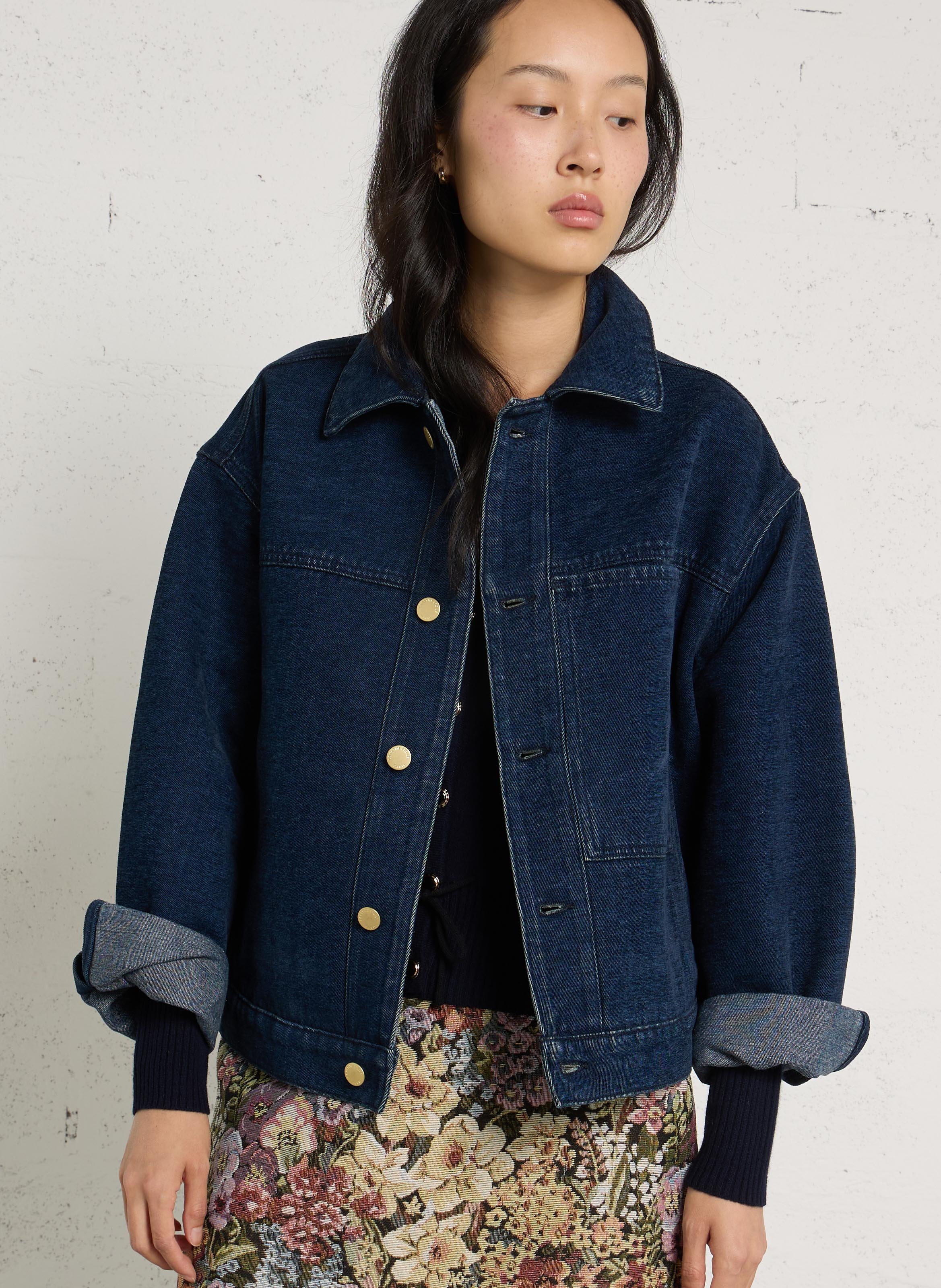 Buttoned denim jacket LA PETITE ETOILE Raw denim
