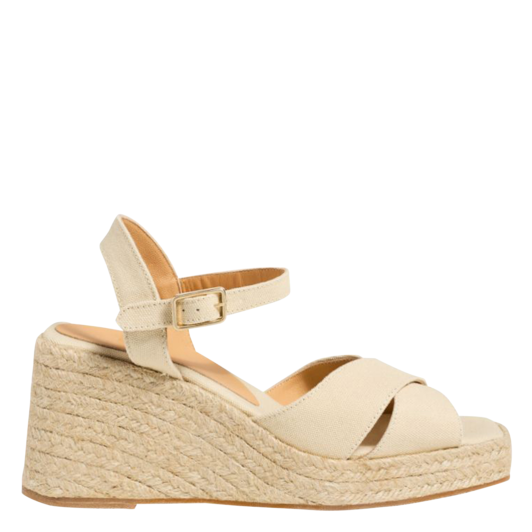 Cotton wedge espadrilles CASTANER Beige