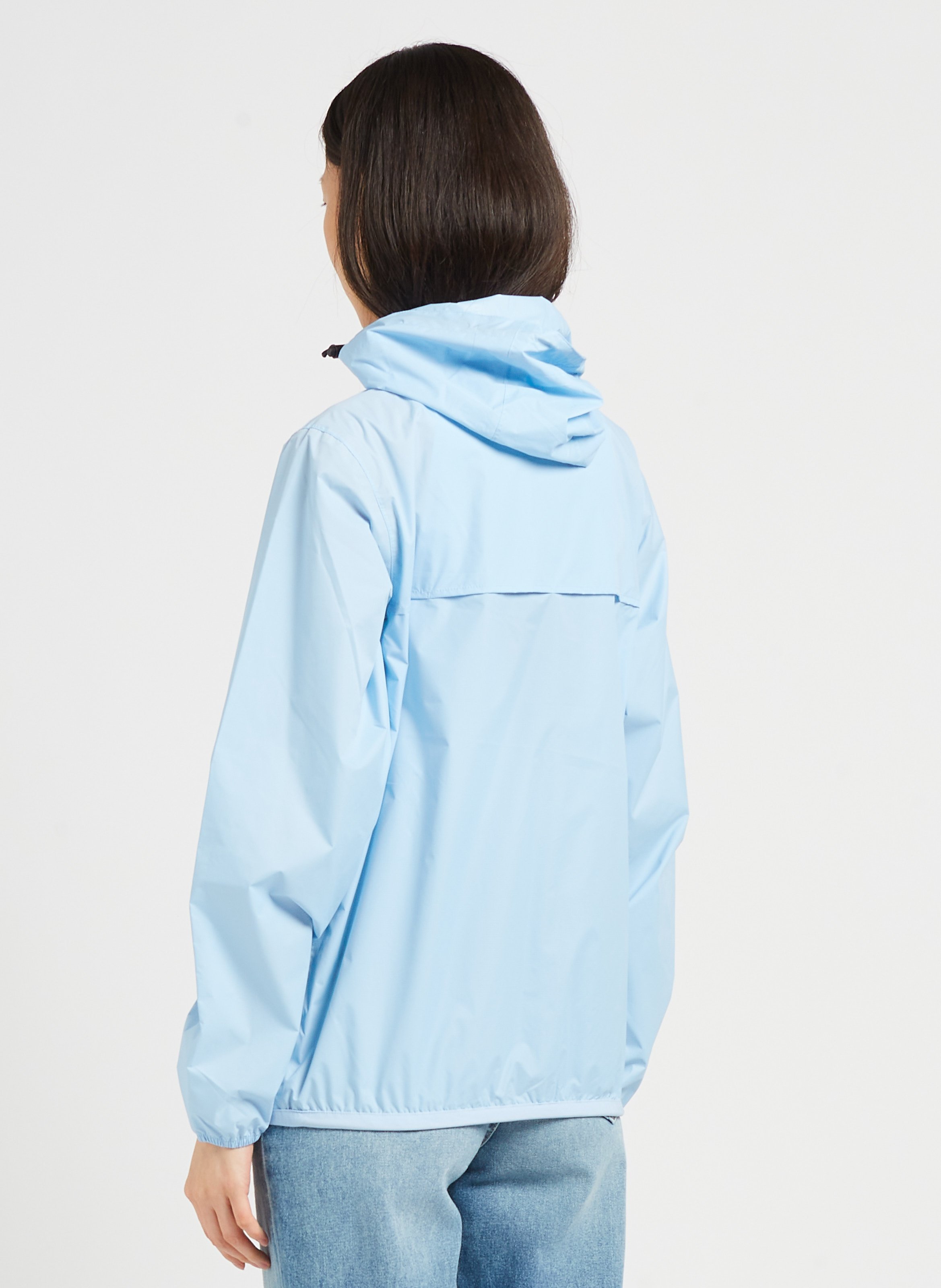 Dark blue light on sale blue and white windbreaker