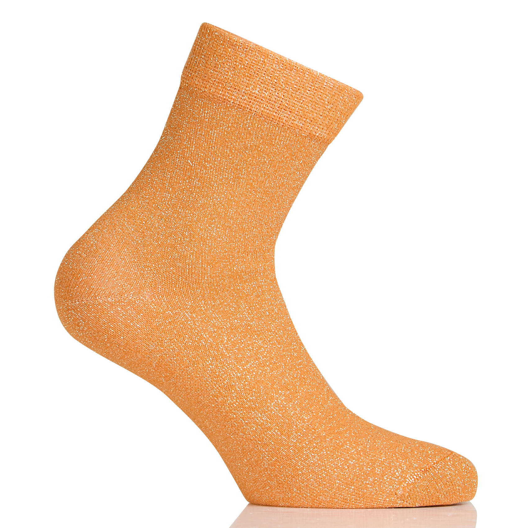 Chaussettes en coton mélangé à paillettes MIA ZIA Orange