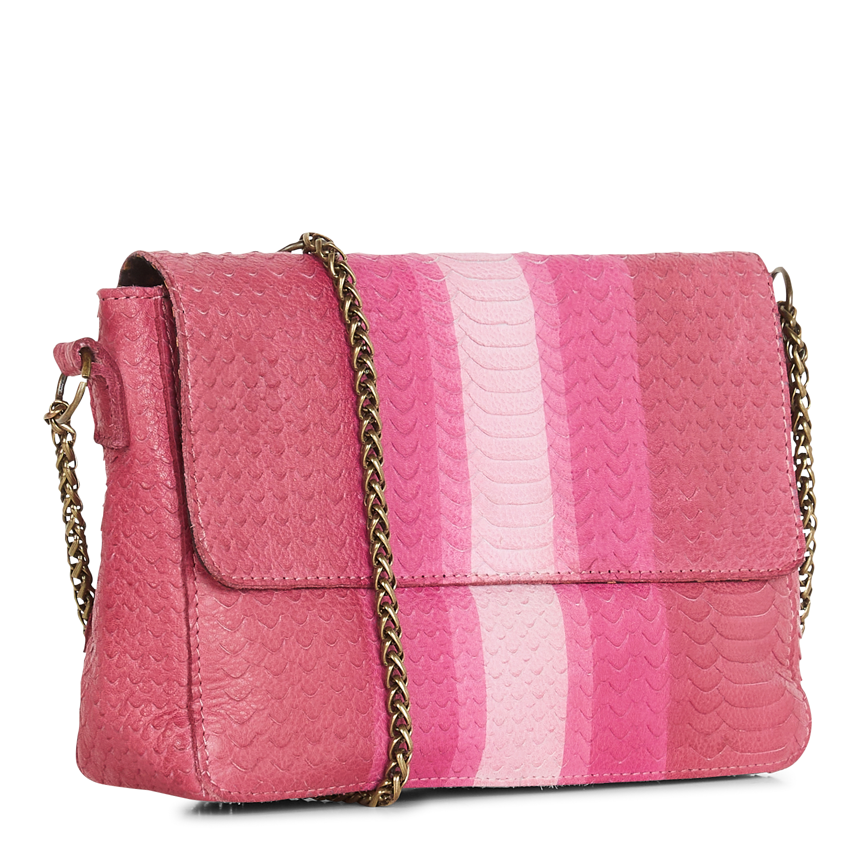 Sac bandoulière en cuir  PIECES Violet