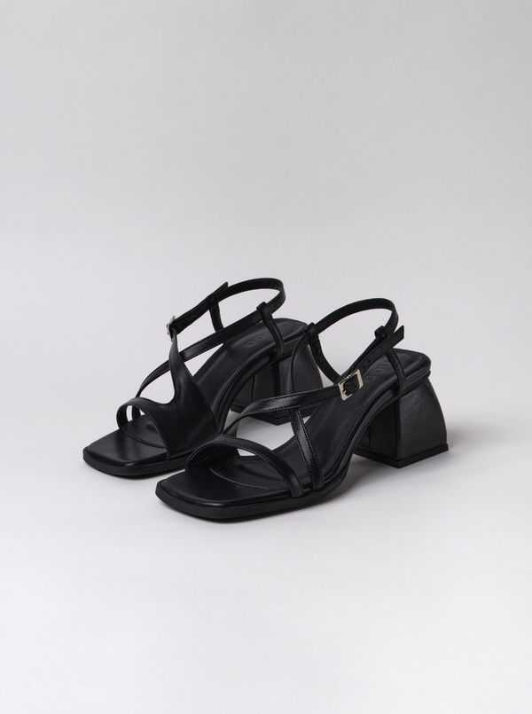 Sandales square crush black NOO Noir