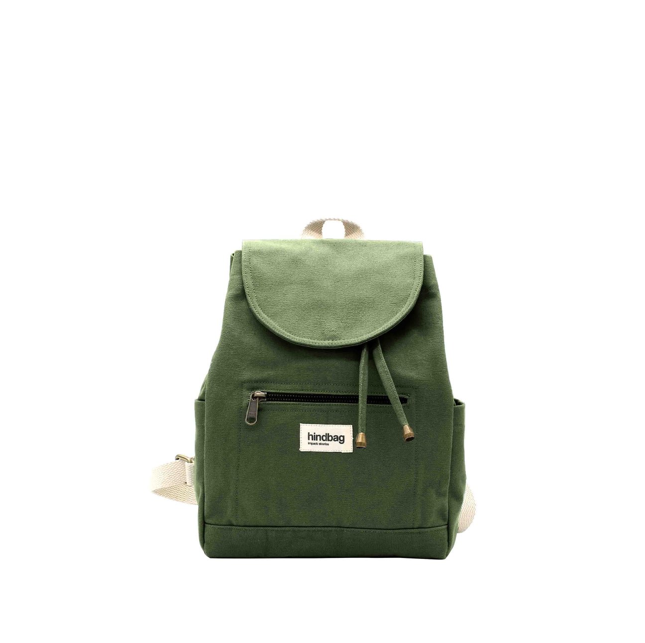 Cotton backpack MINI ELIOT Olive