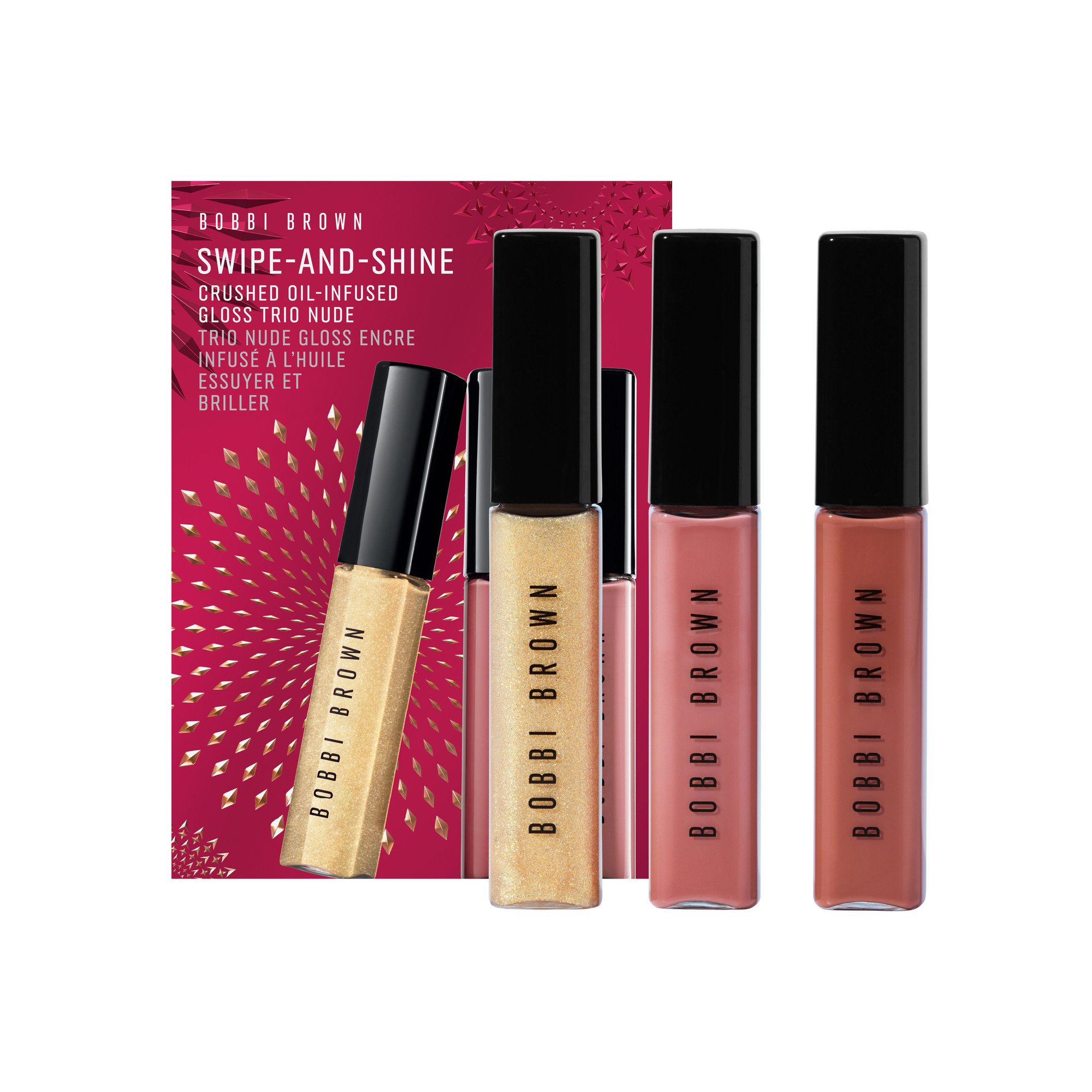 Veeg en Shine Crushed OilInfused Gloss Trio - Trio van mini-gloss BOBBI BROWN No color