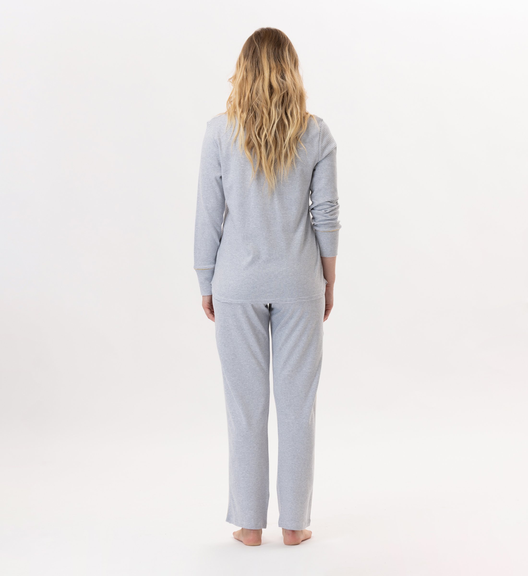 Cotton pajama top LE CHAT Grey