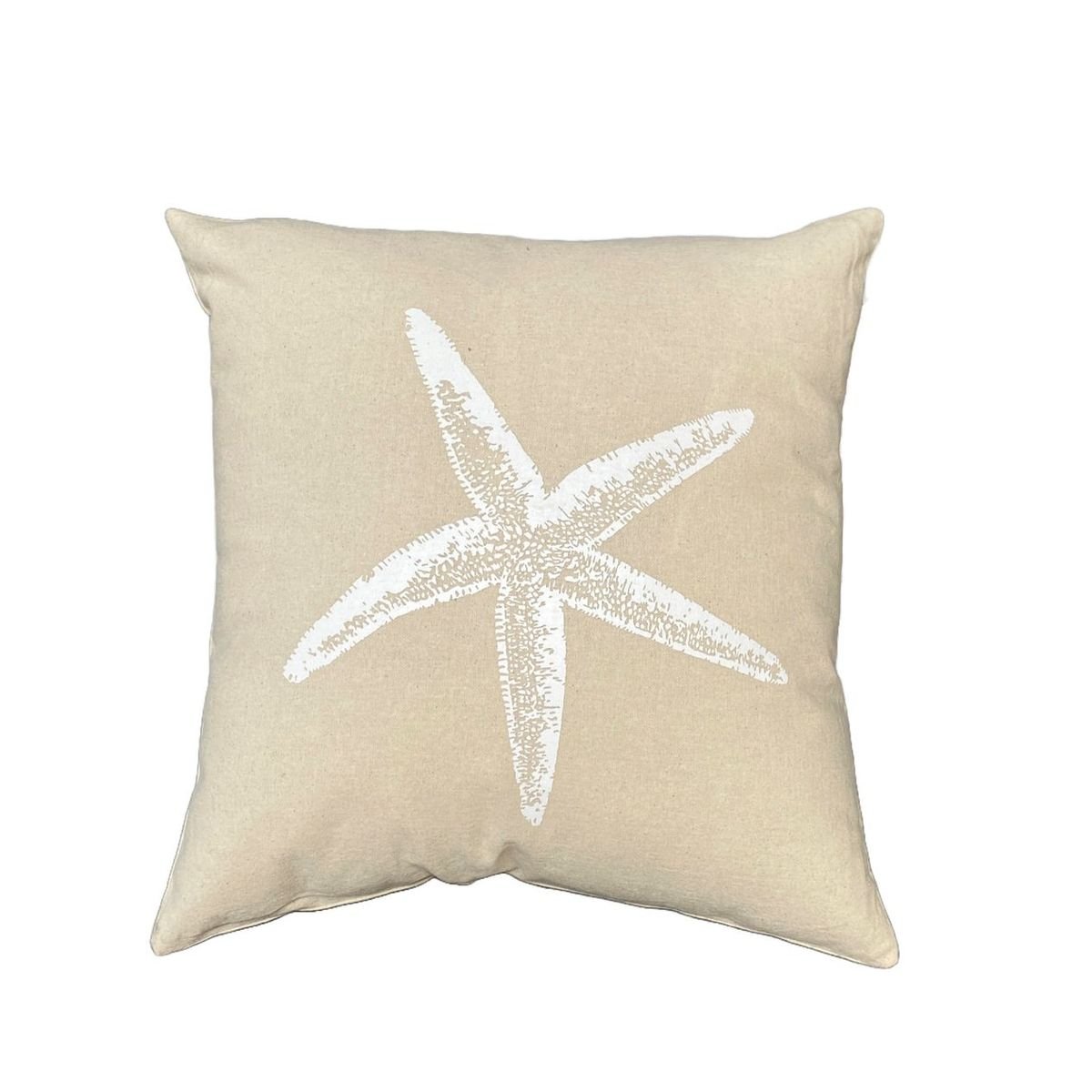 Square printed cotton cushion TODAY LINGE DE MAISON White