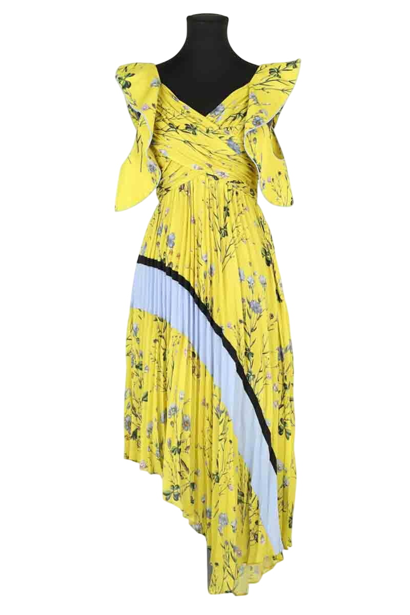 Yellow dress SELF PORTRAIT - Seconde Main Yellow