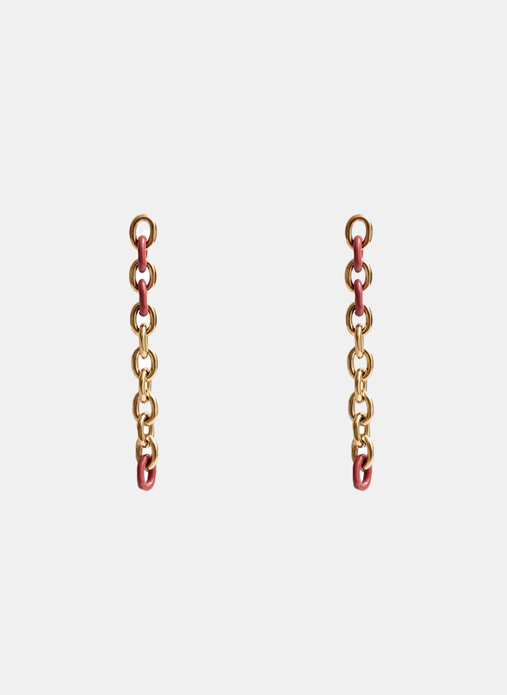 Dangling earrings AEC Paris Red