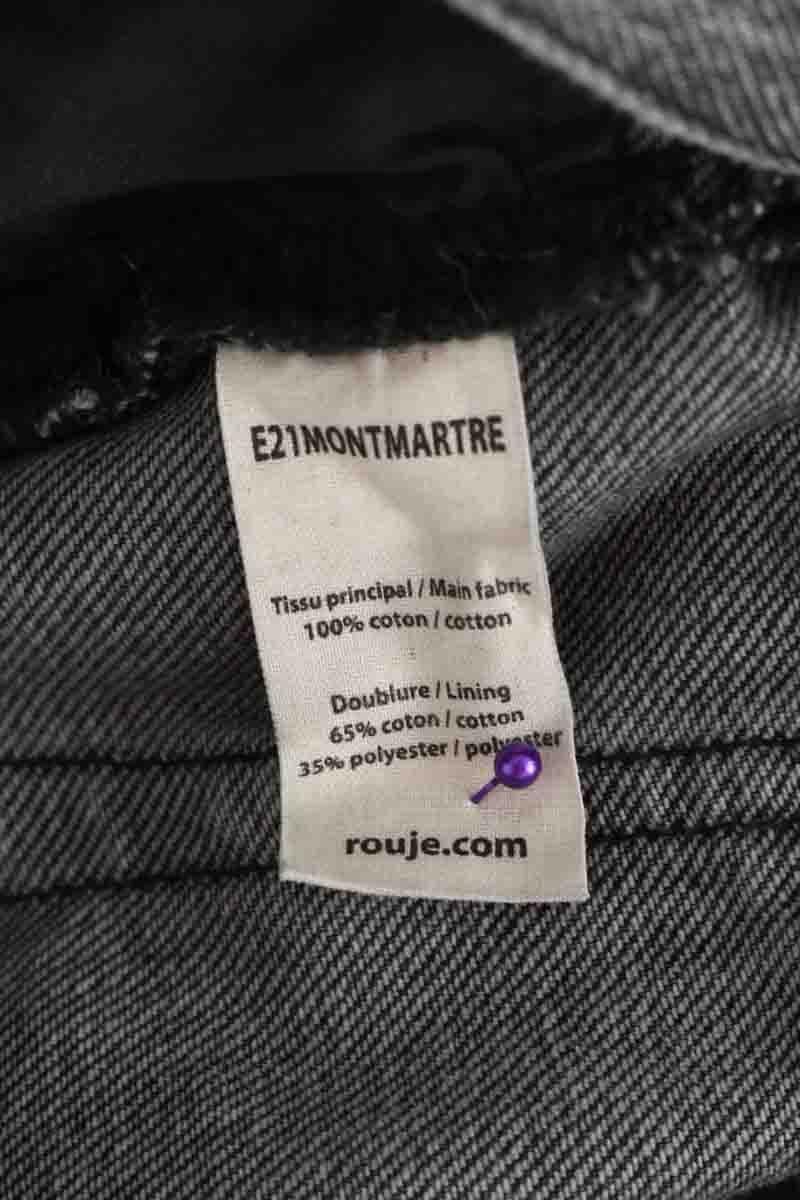 Cotton straight jeans ROUJE - Seconde Main Black