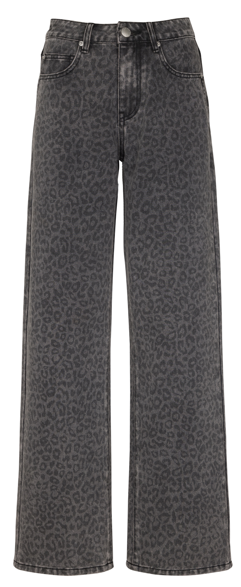 Jean droit en coton mélangé SUNCOO Noir