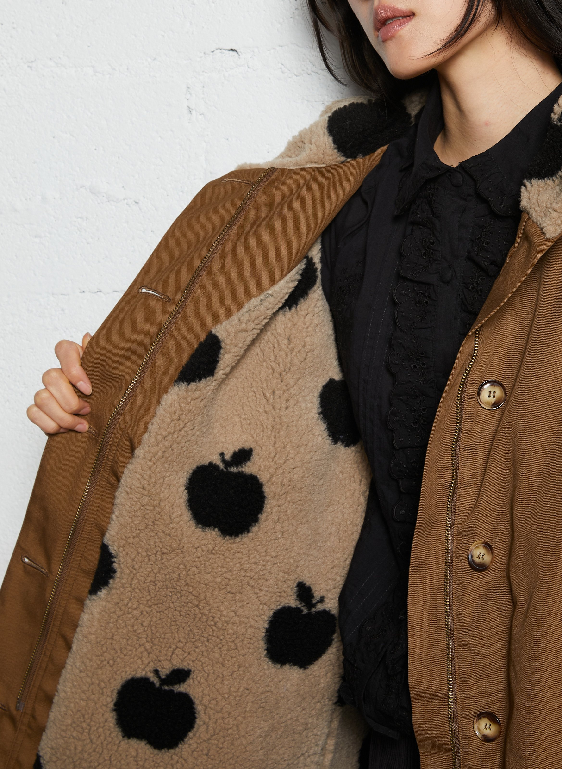 Parka col montant EMILE ET IDA Marron