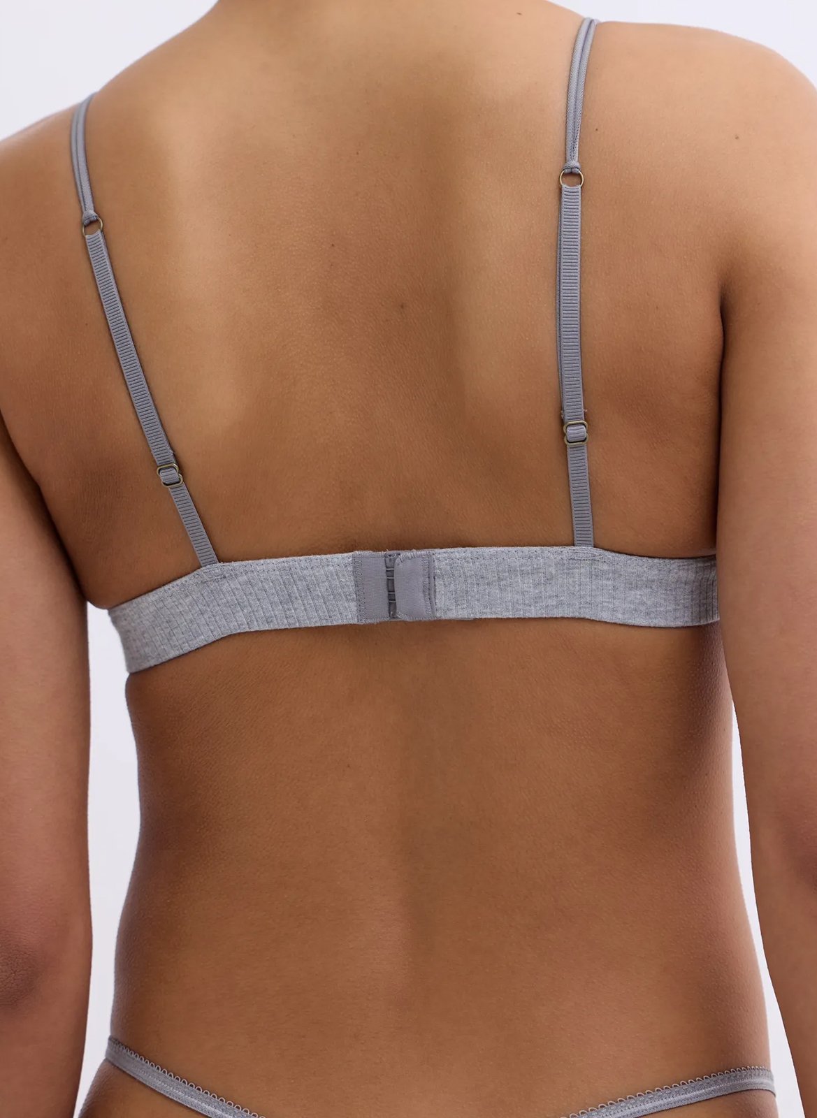 Brassière en coton mélangé LOVE STORIES Argent