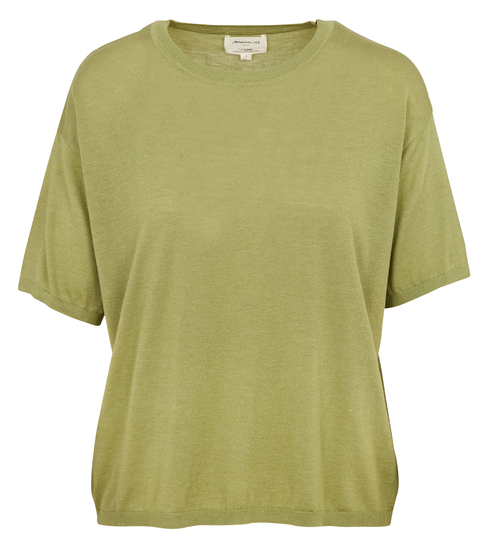 Tee-shirt col rond  MAISON 123 Vert