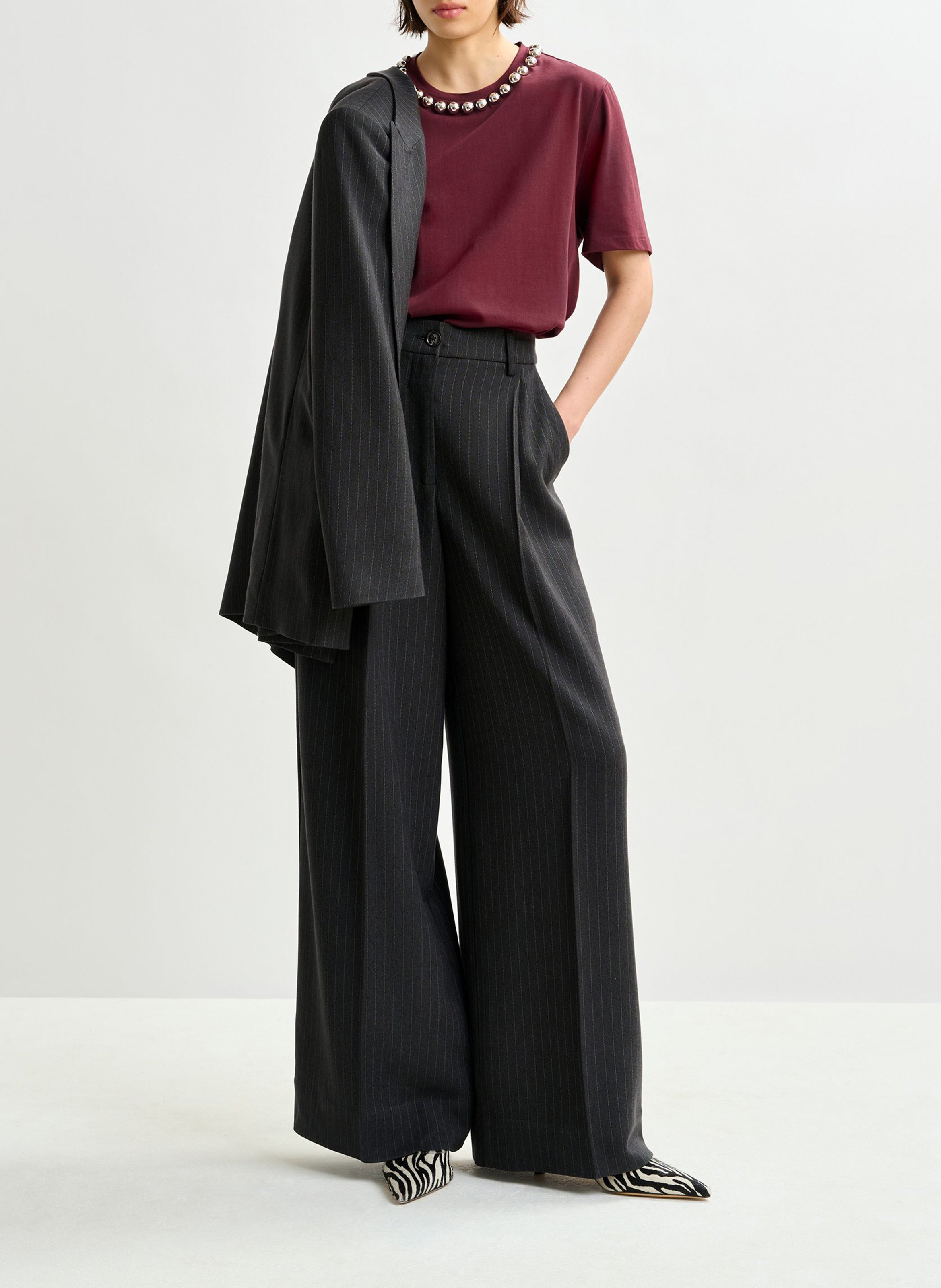 Top droit en coton ESSENTIEL ANTWERP Rouge