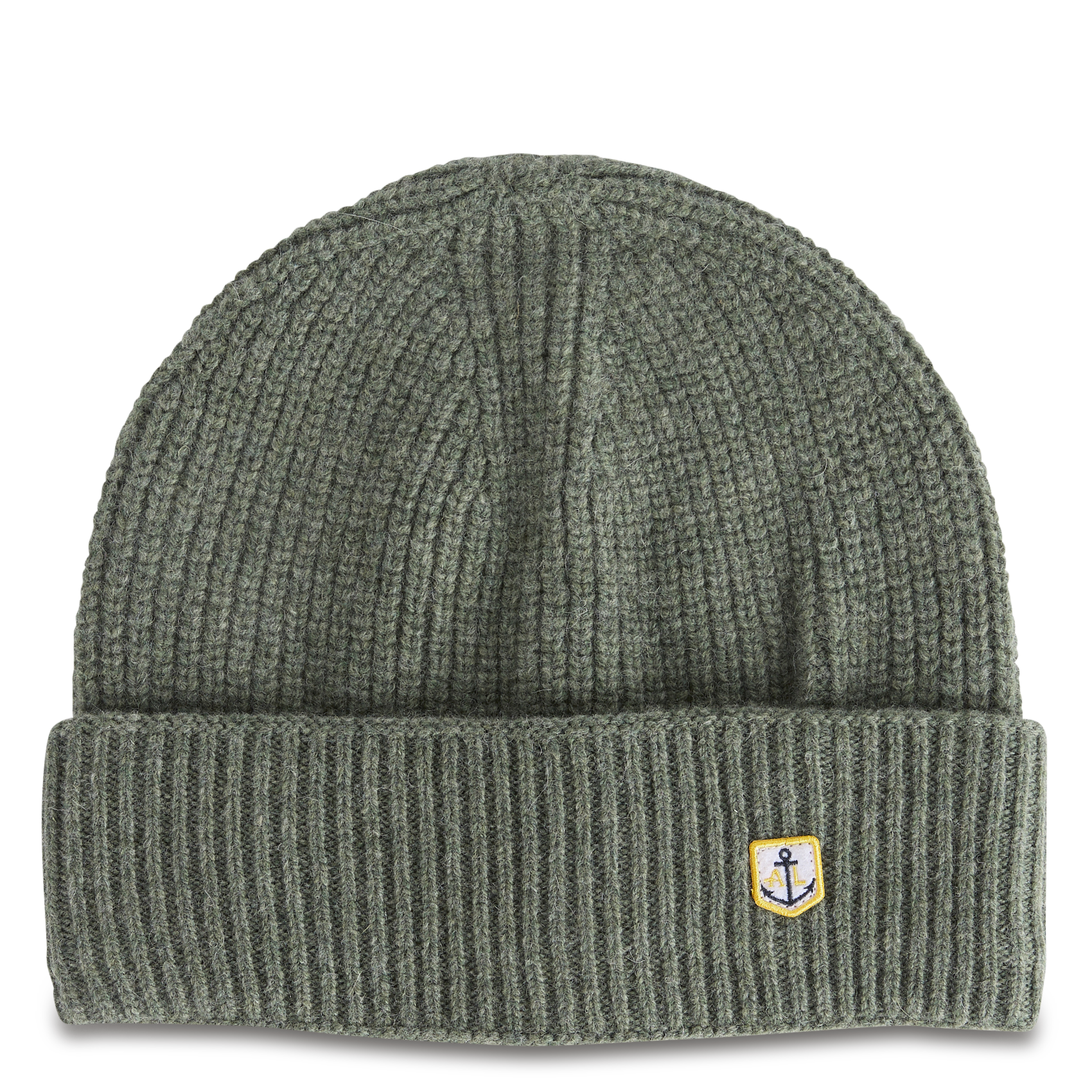 Geribde, wollen muts ARMOR LUX Kaki