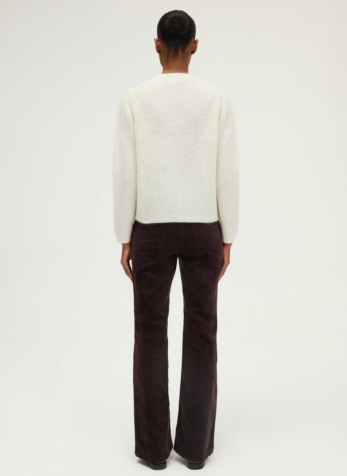 Straight knitted cardigan PABLO Beige