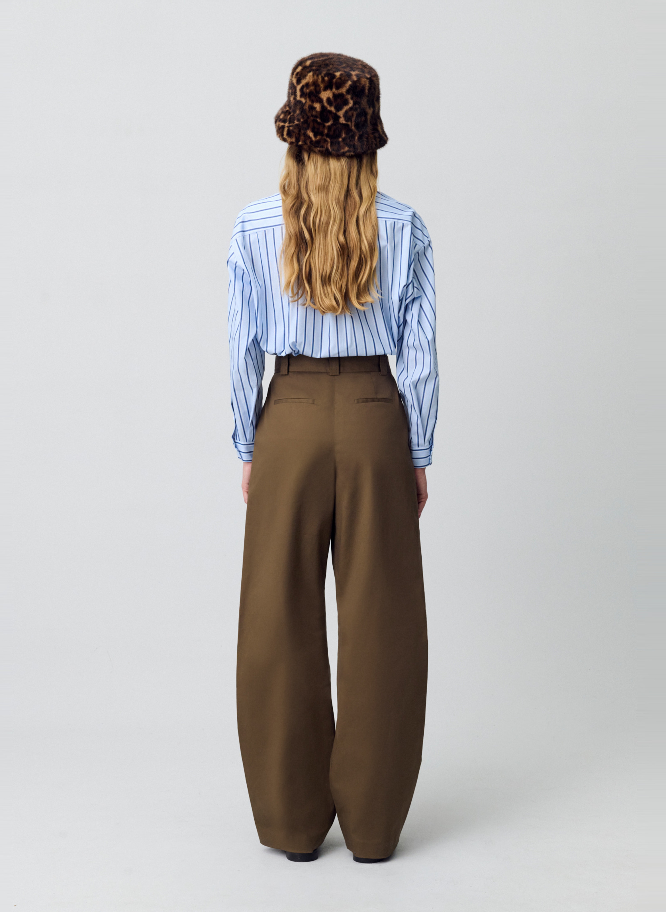 Cotton-blend bucket hat CLAUDIE PIERLOT Khaki