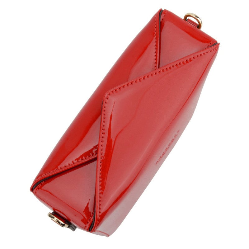 Shoulder bag - synthetic and leather POURCHET Red