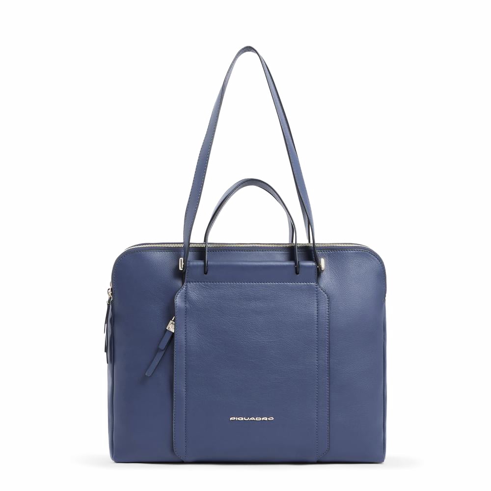 Bag for 15-inch laptop and iPad® Pro 12.9’’ PIQUADRO Blue