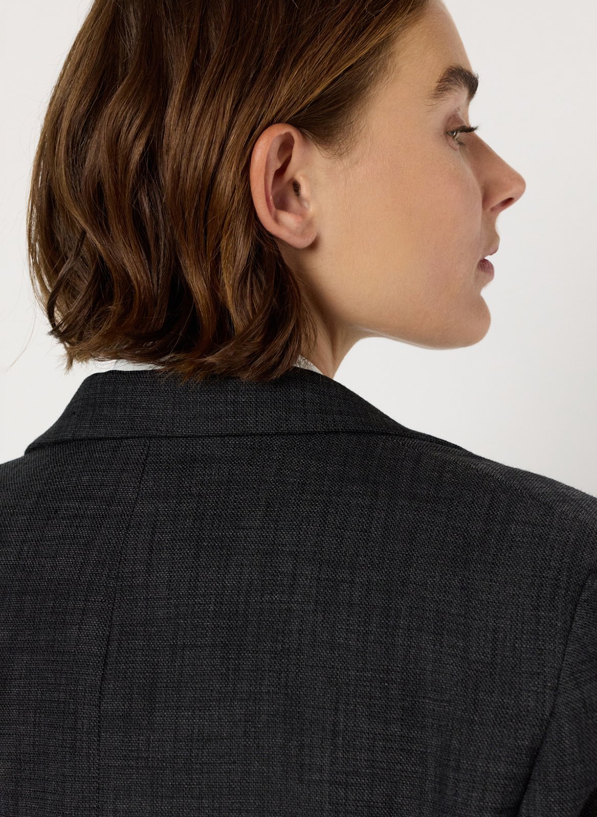 Fitted blazer jacket with a notched collar GERARD DAREL Grey