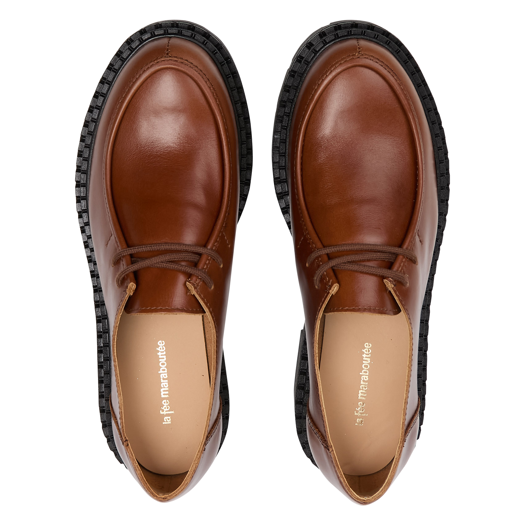 Leather ankle boots LA FEE MARABOUTEE Brown