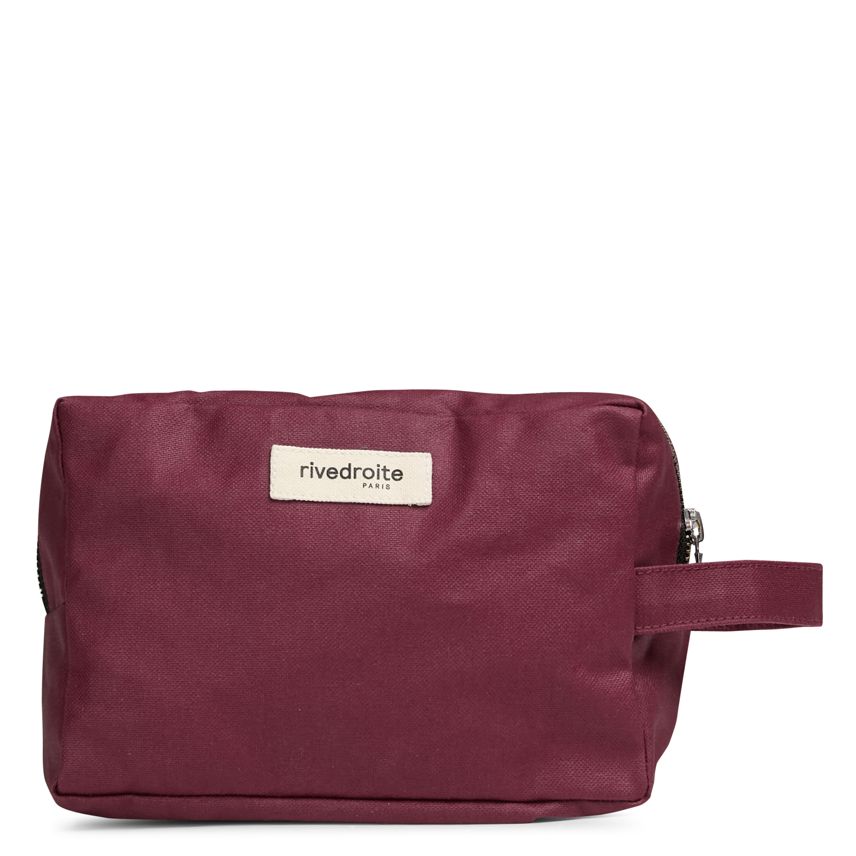 Grande trousse en coton recyclé RIVEDROITE PARIS Prune