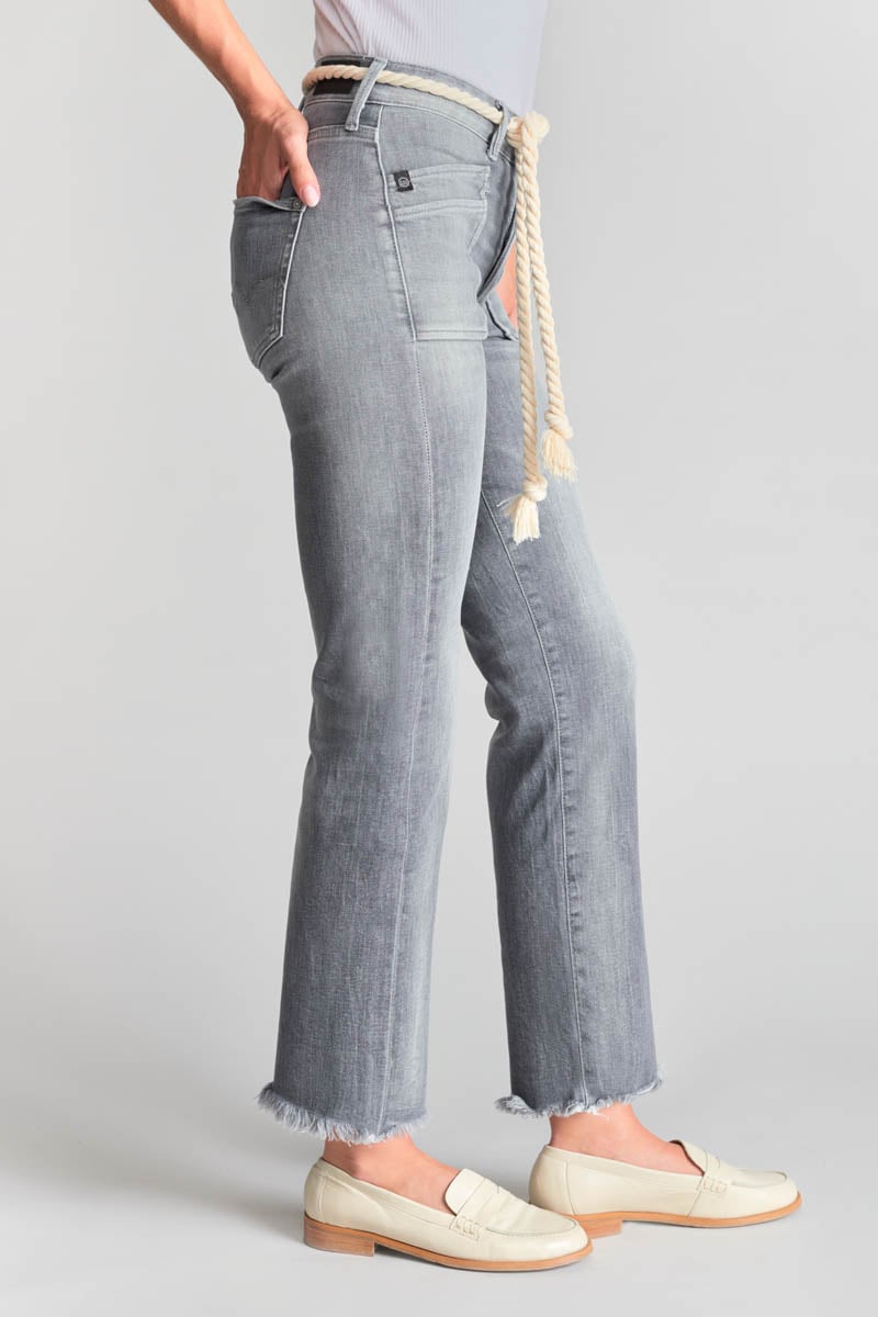 Straight leg jeans Pricilia, 7/8 length LE TEMPS DES CERISES Grey