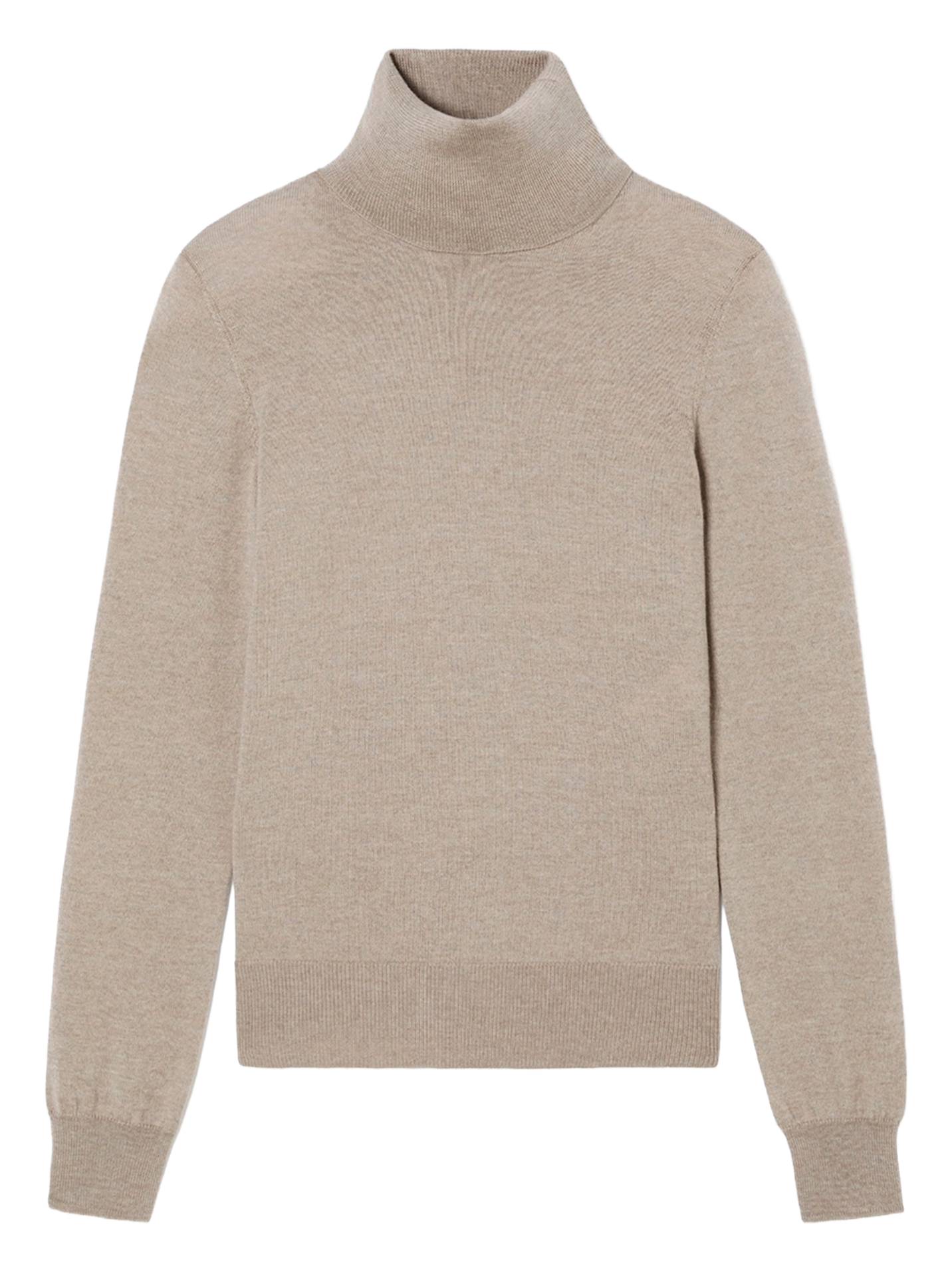 Pull moulant col roulé en laine TARA JARMON Marron