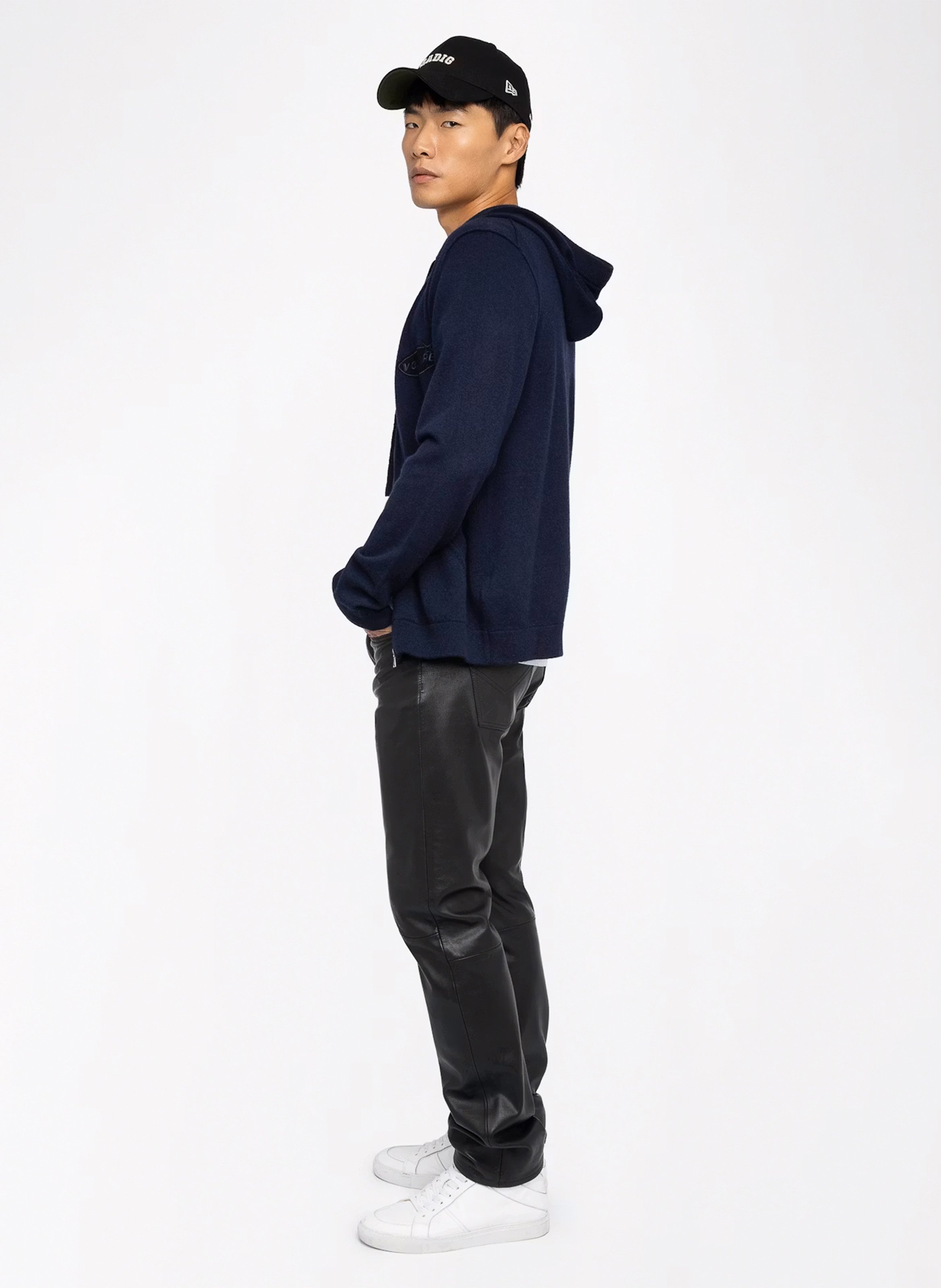 Wool and cashmere hooded sweatshirt ZADIG&VOLTAIRE Blue