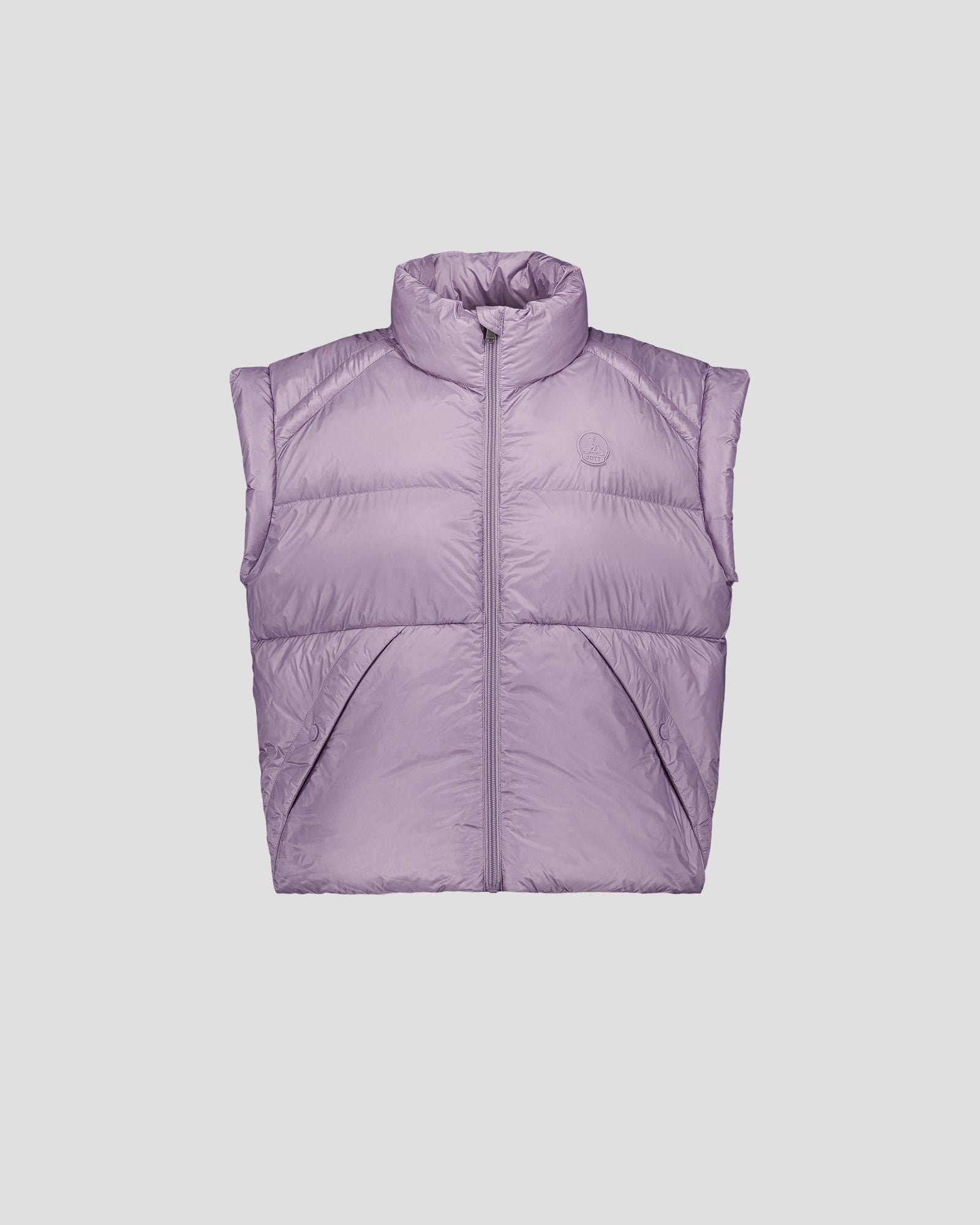 Oversized short sleeveless puffer jacket Lyna JOTT Pink