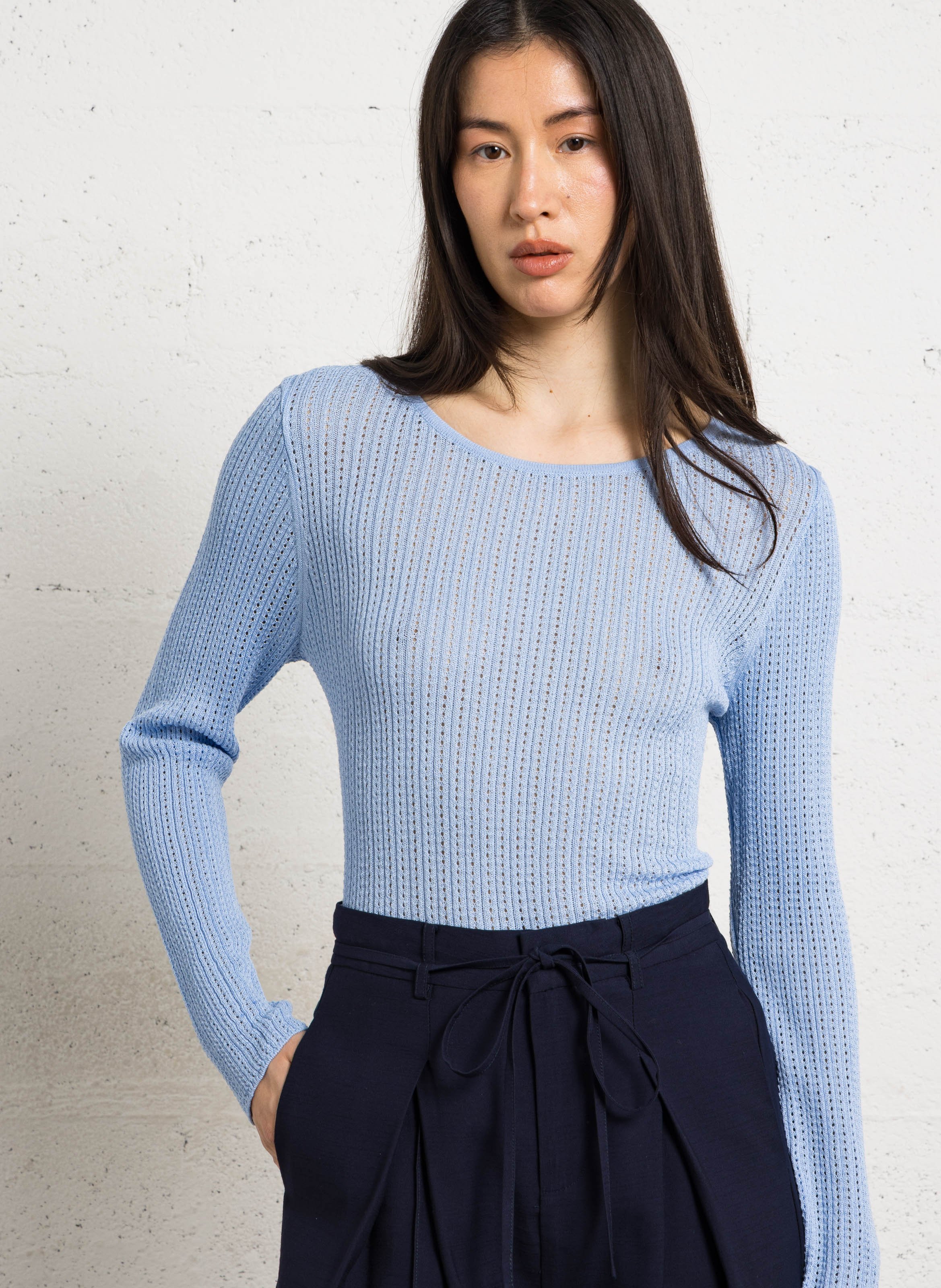 Round-neck fitted sweater LA PETITE ETOILE
