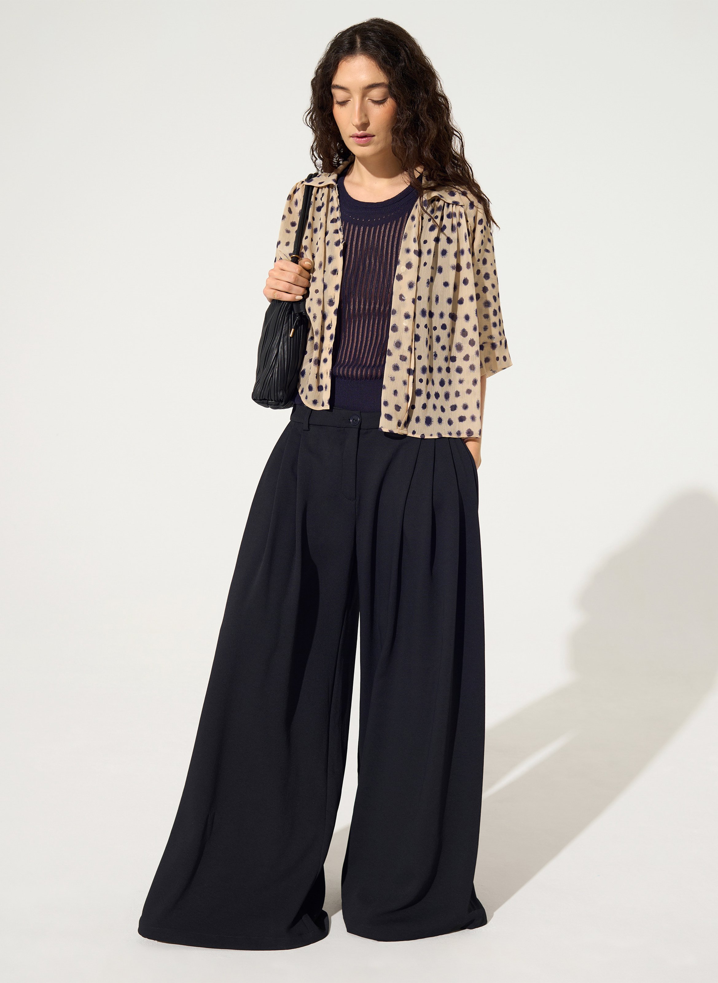 Blouse ample manches 3/4 imprimée COTELAC Rose