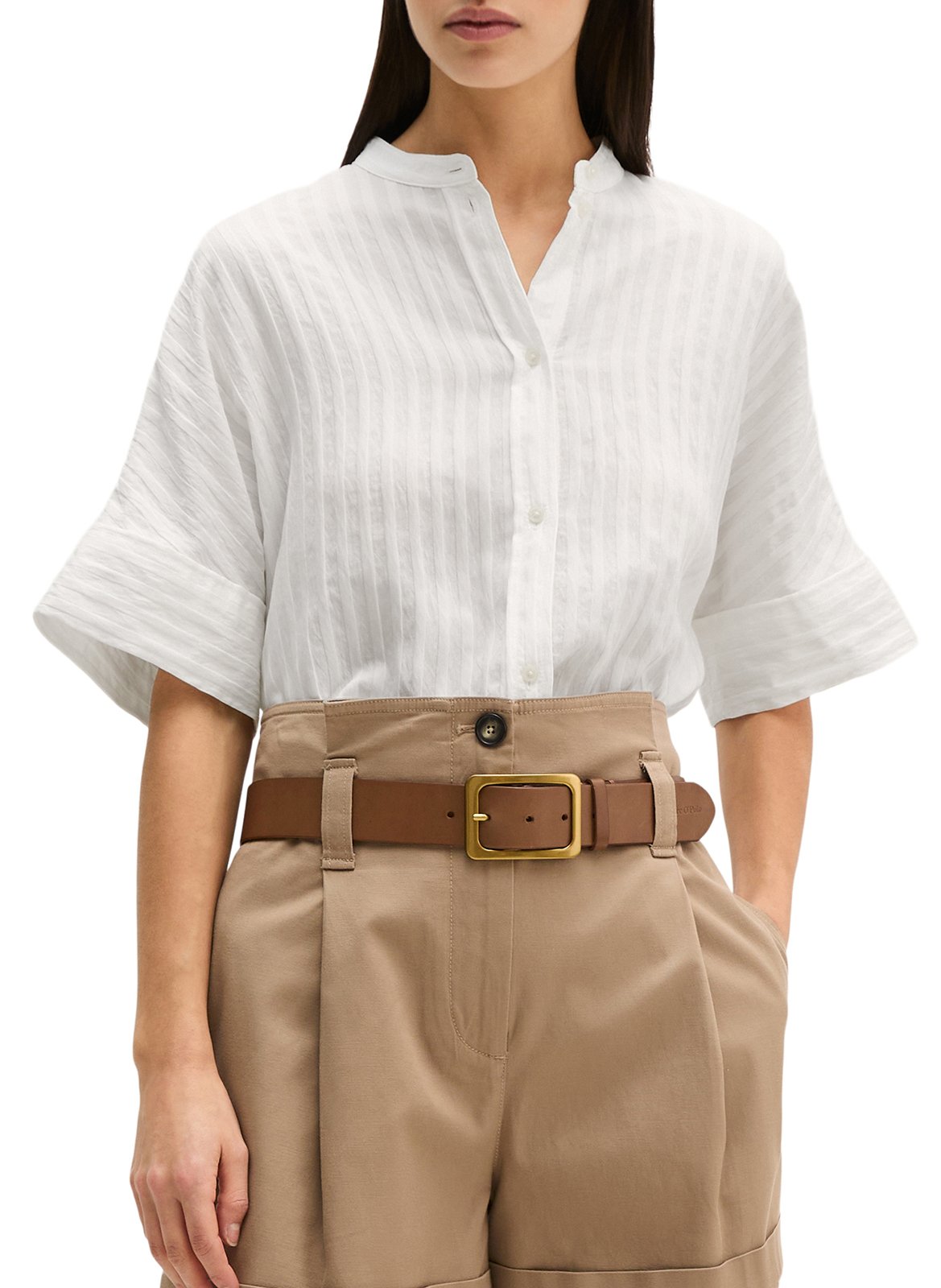 Camisa con cuello mao MARC O'POLO Multicolor