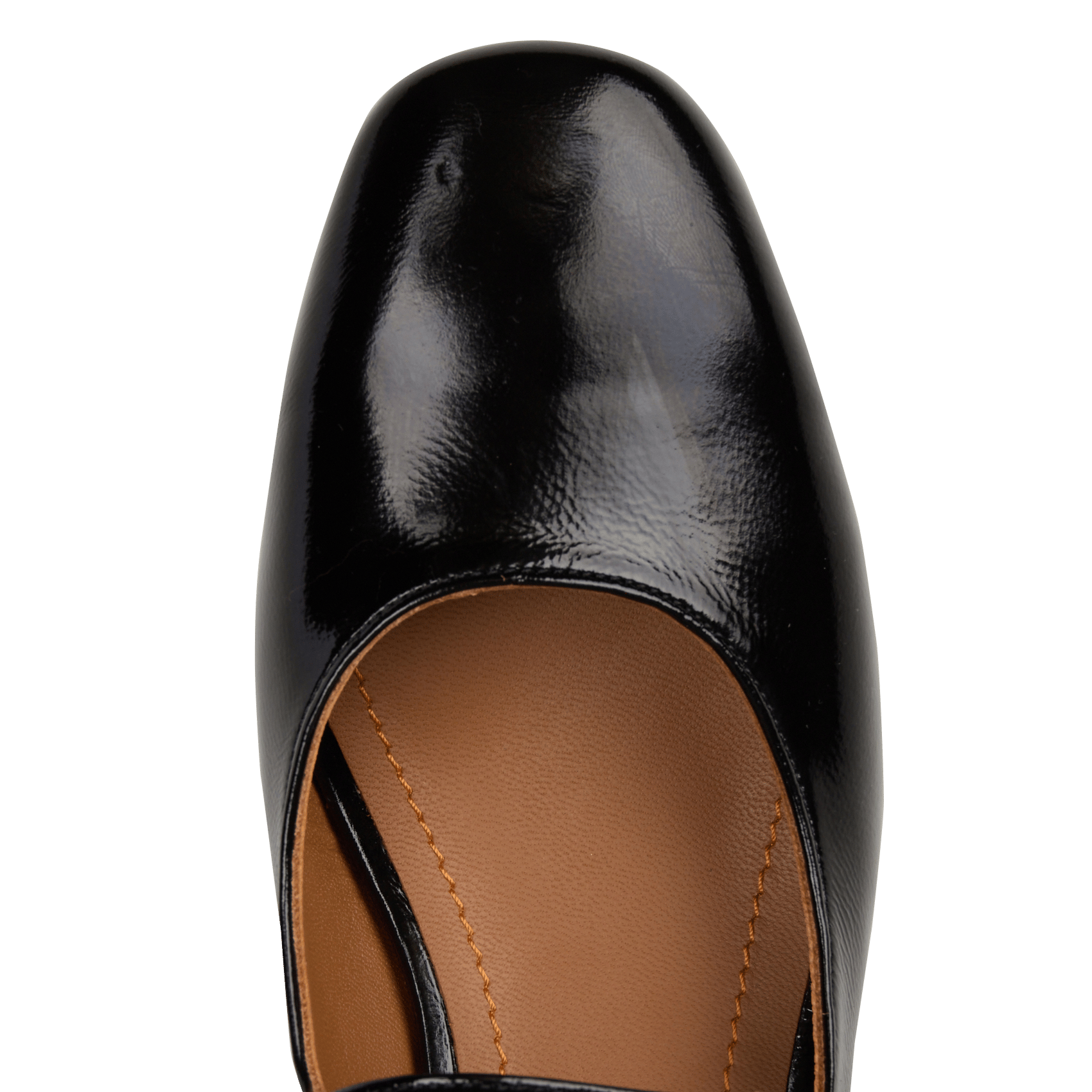 Sandalen mit niedrigen Absätzen aus Lackleder JB MARTIN Schwarz