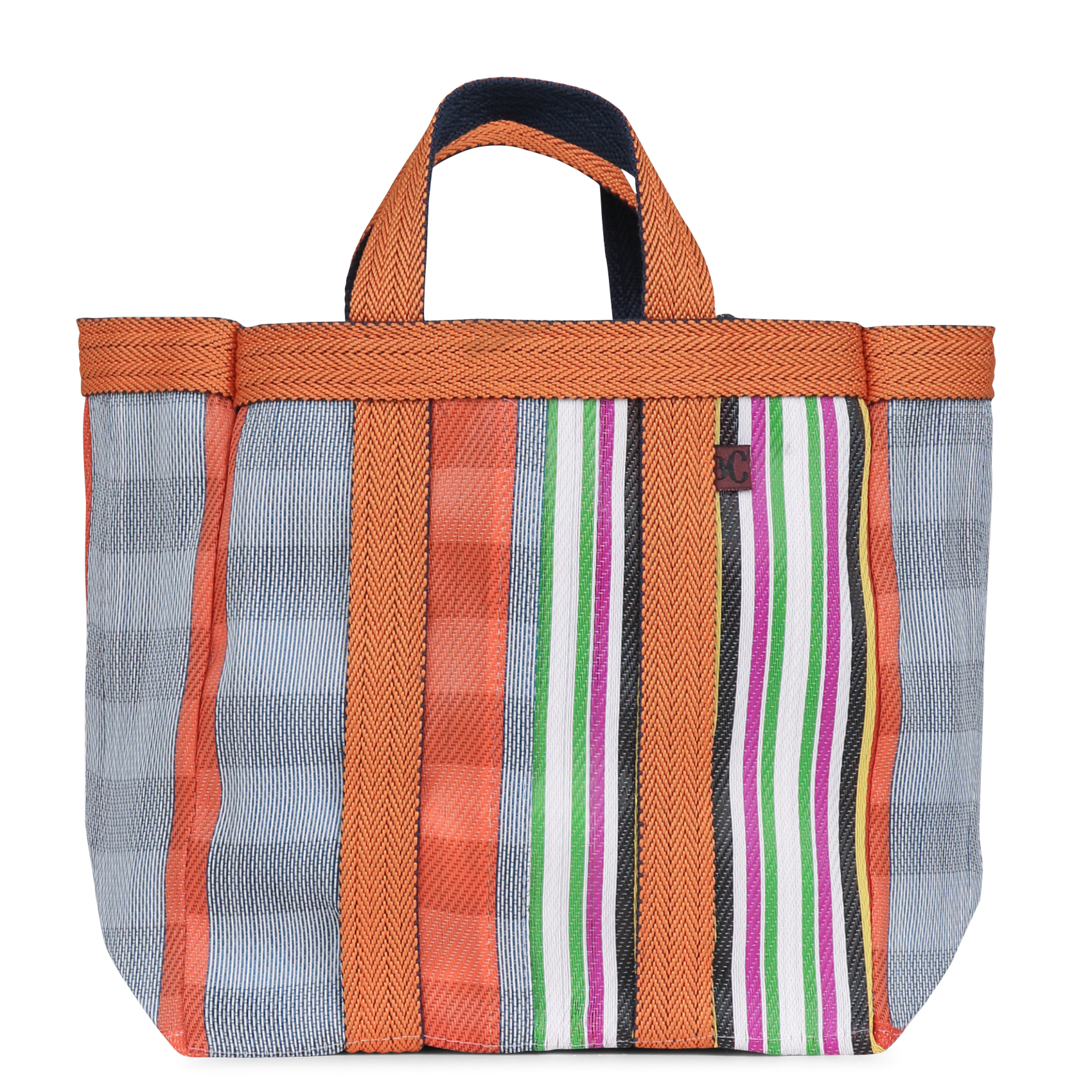 Bolso shopper de piel BABACHIC BAGS Naranja