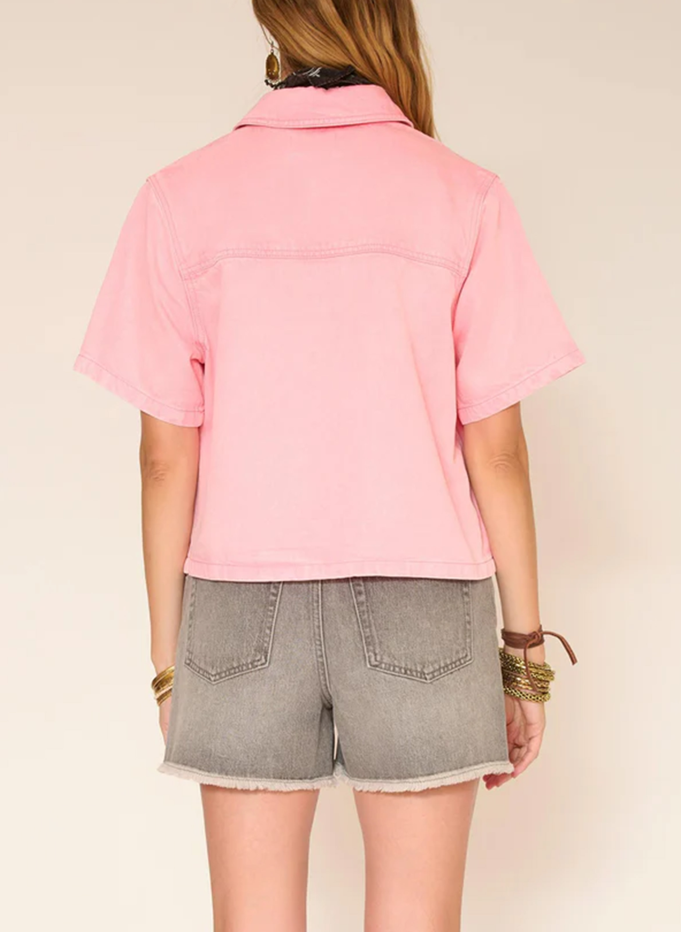 Chemise col classique  MKT Rose