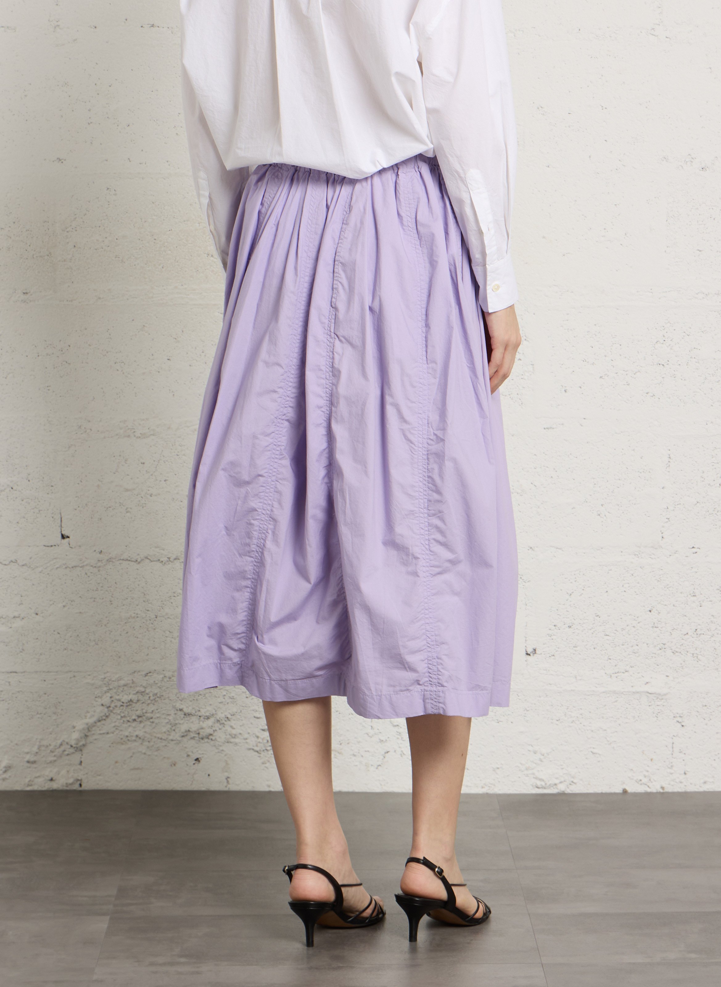 Langer Baumwollrock BELLEROSE Violett