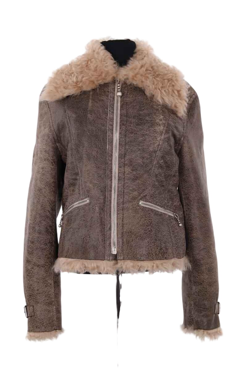 Sheepskin jacket ACNE STUDIOS - Seconde Main Brown