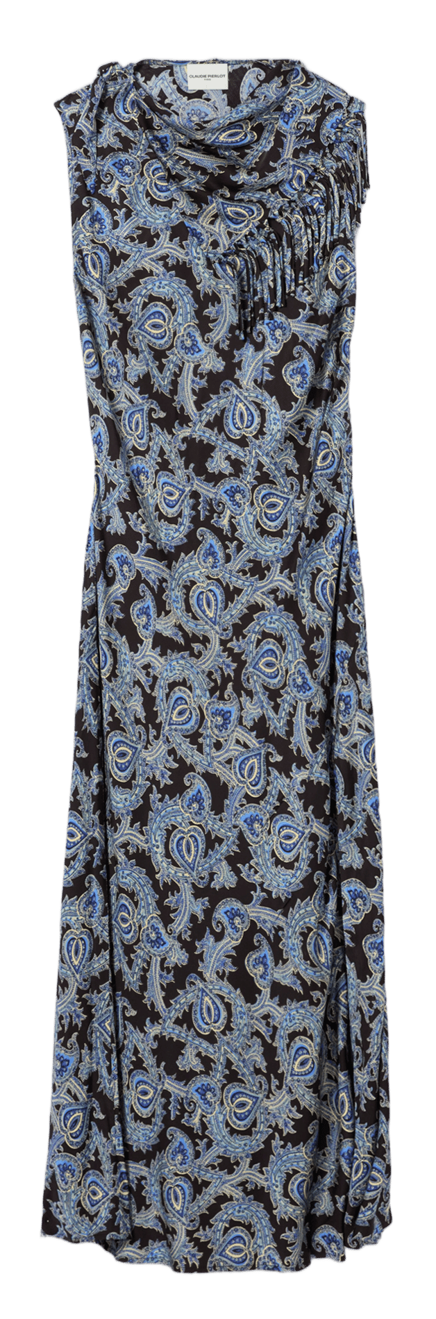 Long printed round-neck dress CLAUDIE PIERLOT Multicolored