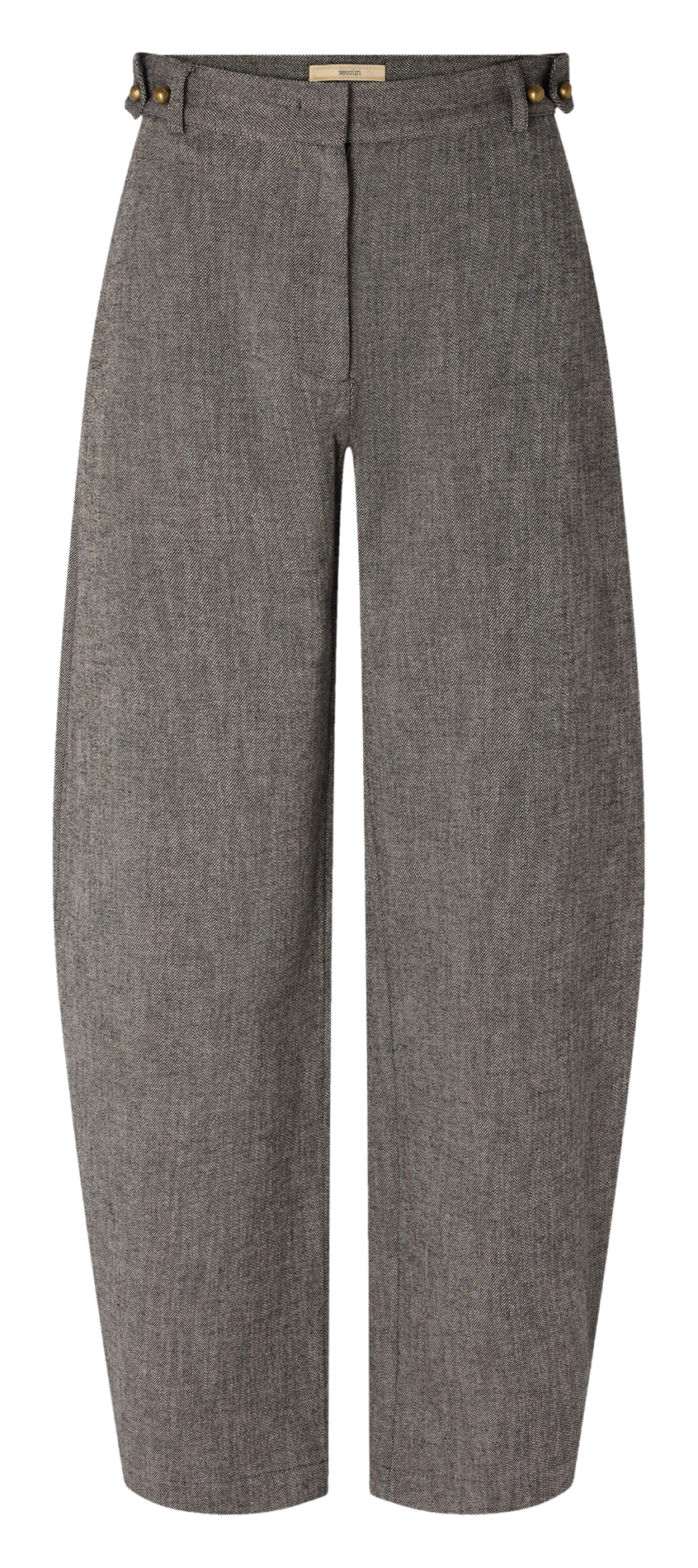 Pantalon taille haute chiné SESSUN Gris