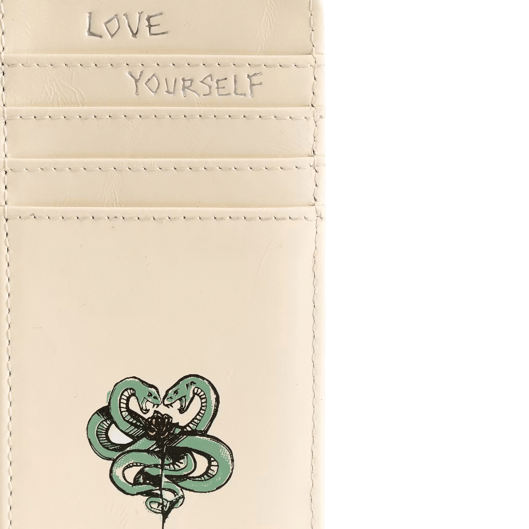 Leder-Kartenhalter mit Druck ZADIG&VOLTAIRE Weiss