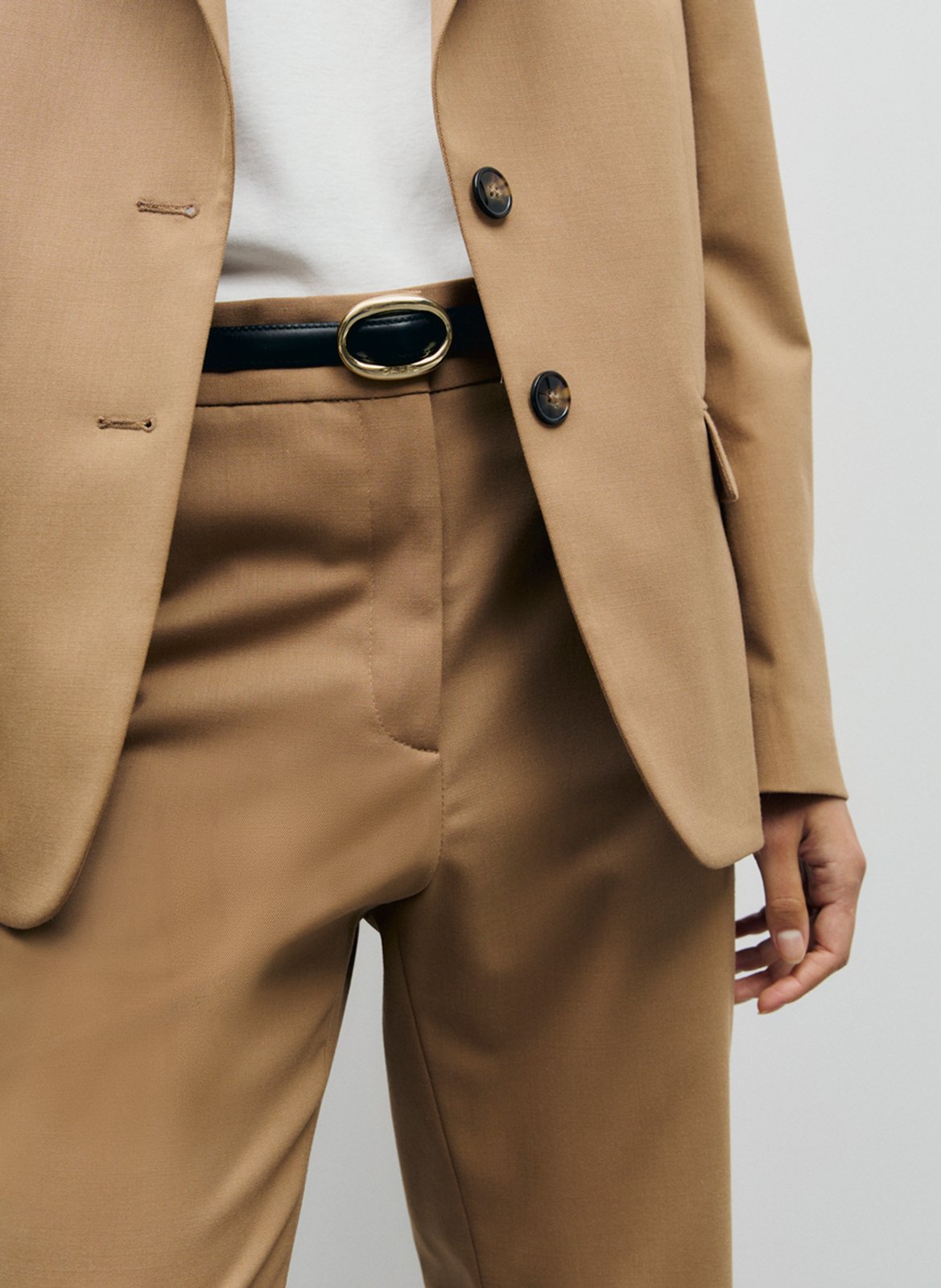 Flare tailored trousers GERARD DAREL Brown