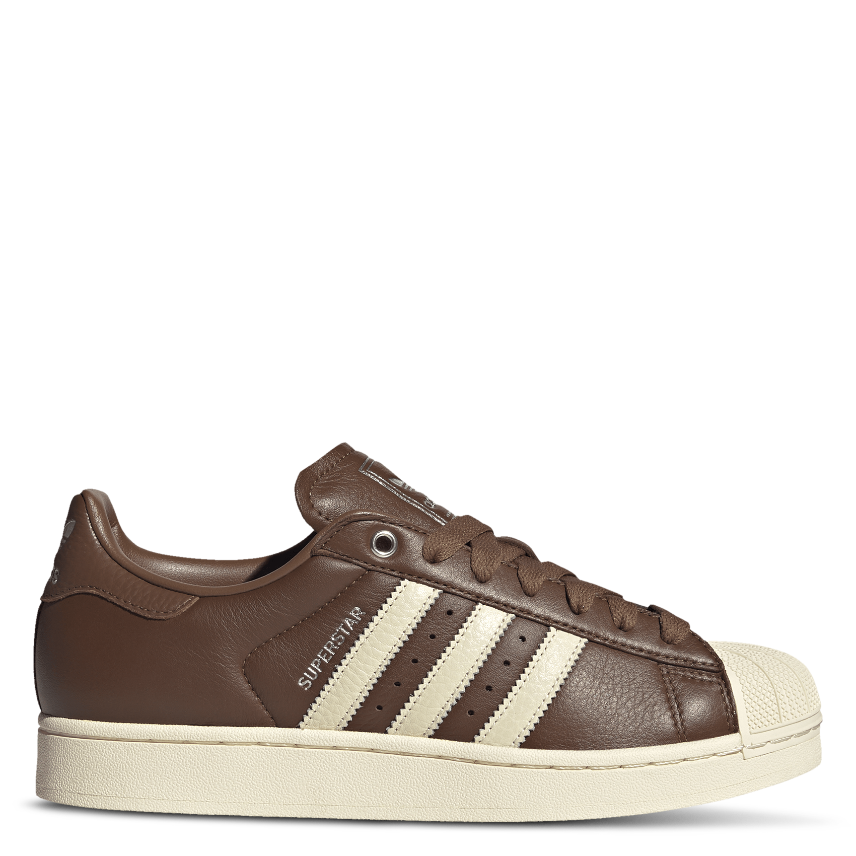 Low-top leather trainers ADIDAS Brown