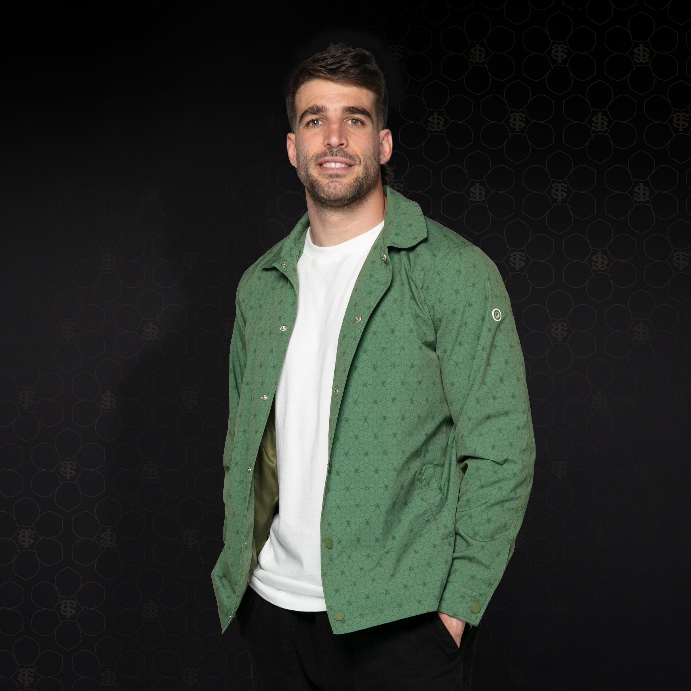 Worker jacket SERGE BLANCO Green