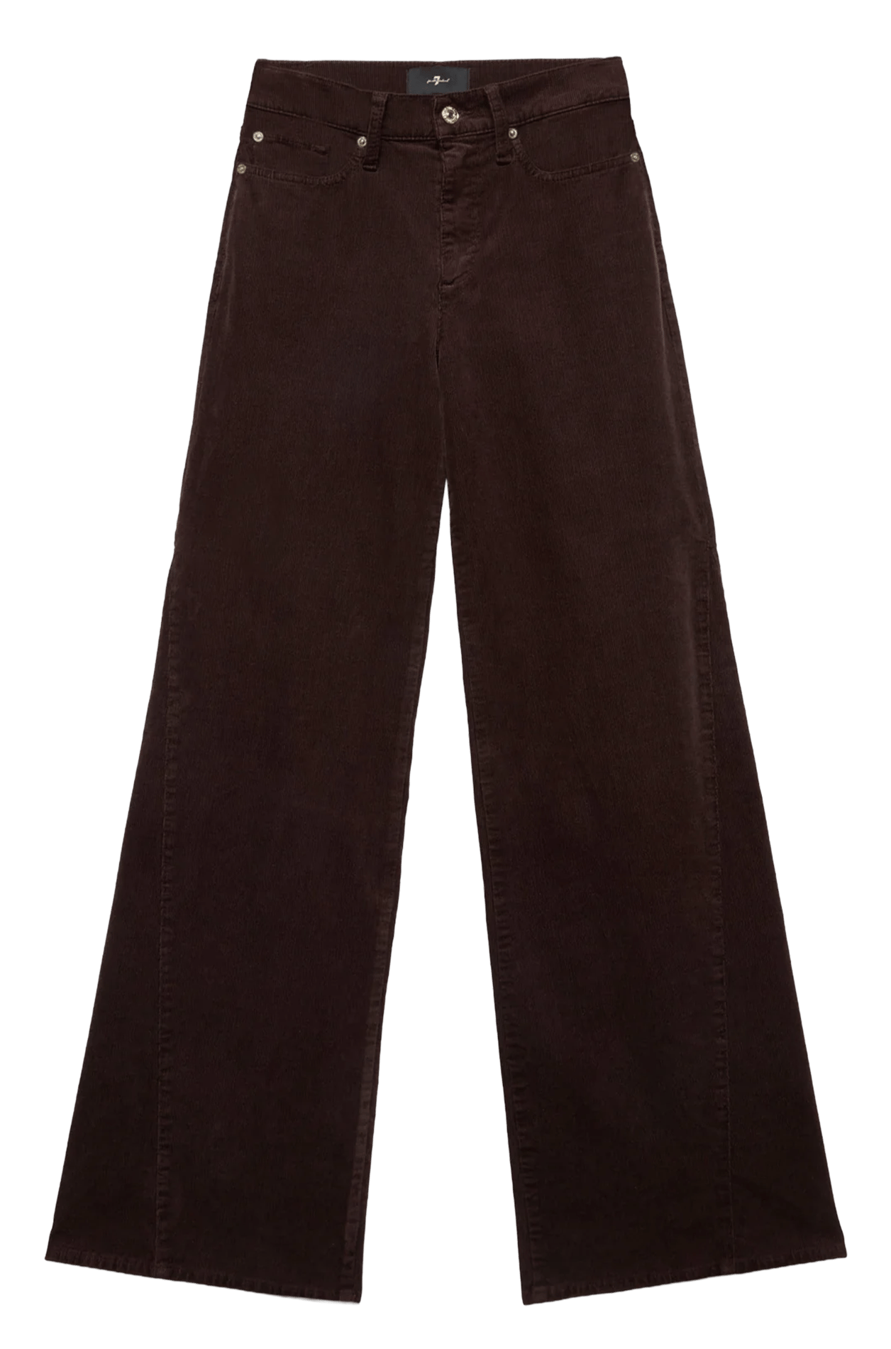 Ribbroek met wijde pijpen 7 FOR ALL MANKIND Bruin