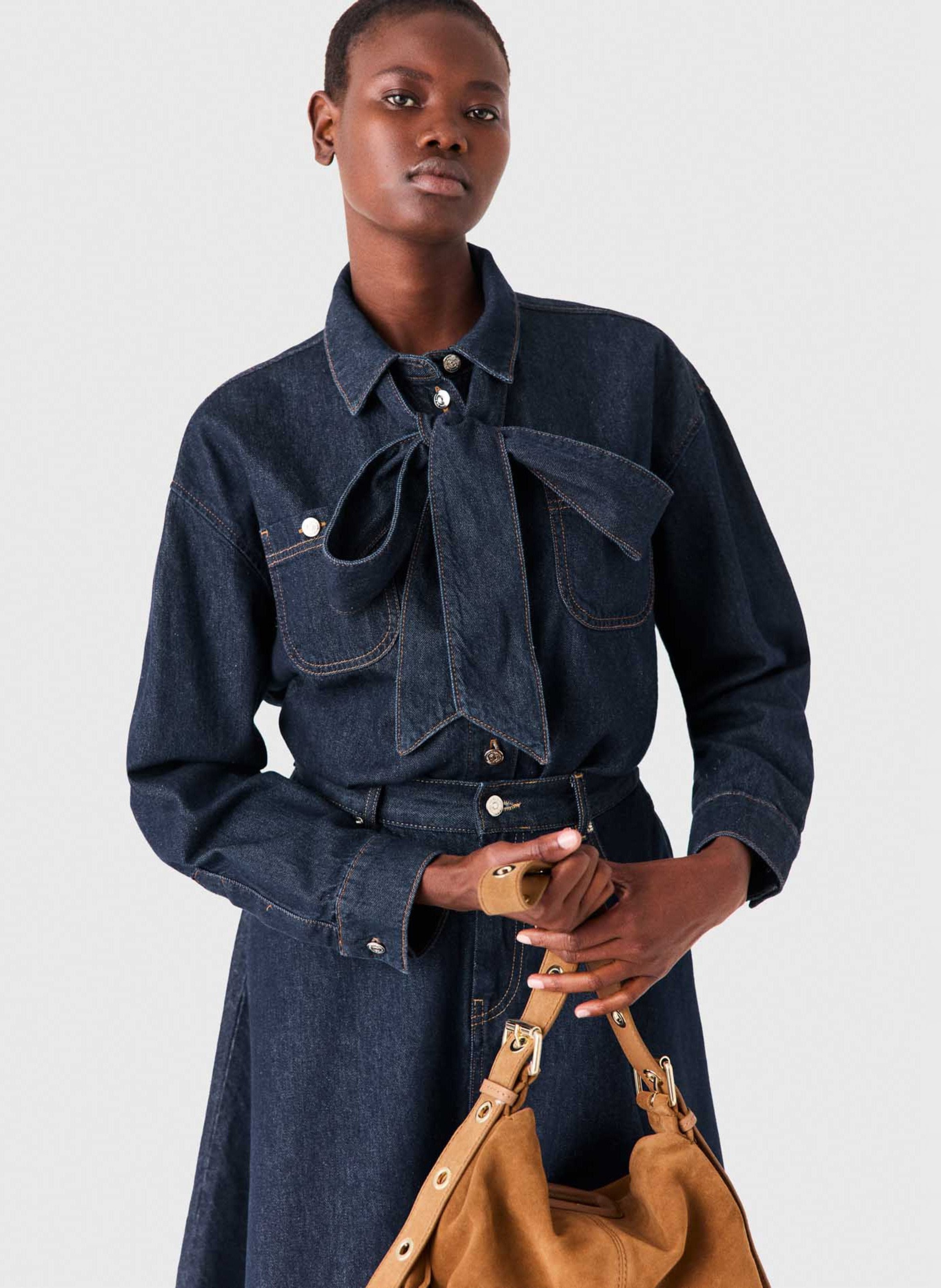 Bridget denim shirt MAJE Blue